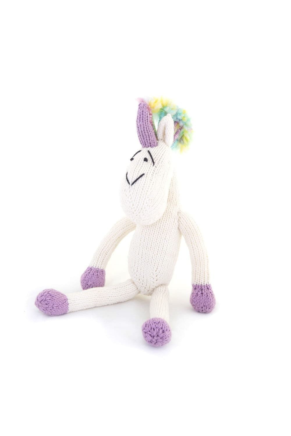 Gogo Olive Kuscheltier Einhorn - Unicorn - Jumbo XXL, Handgefertigt · Recyceltes Glas · Unikat