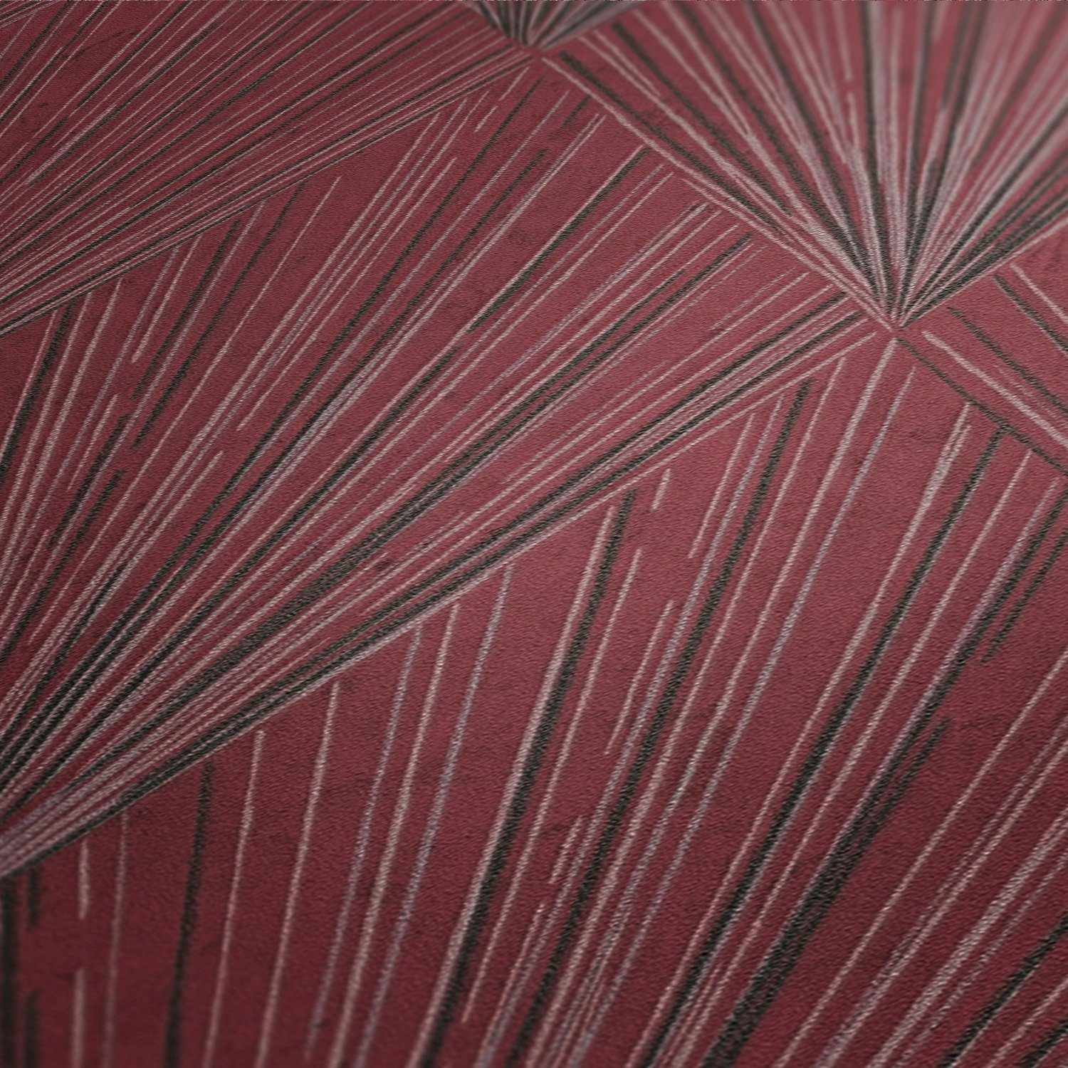 gemustert, living Vliestapete Geometrisch walls rot/schwarz/grau York, Tapete Metropolitan Stories, Ava New