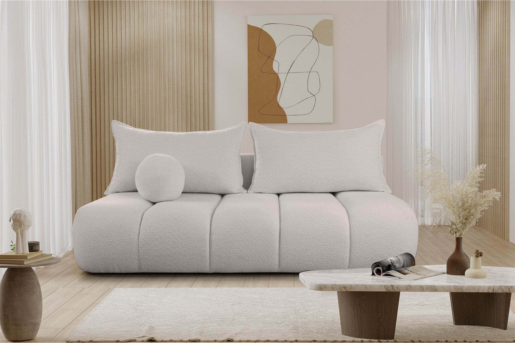 Fun Möbel Schlafsofa Designersofa Sofa 3-Sitzer günstig online kaufen