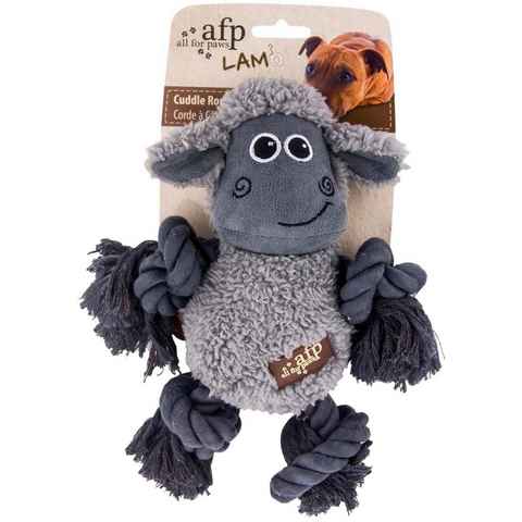 all for paws Tierkuscheltier Plüschspielzeug für Hunde Cuddle Rope mit Lammfell, Plüsch, (1-tlg) - Hundespielzeug - Schaf