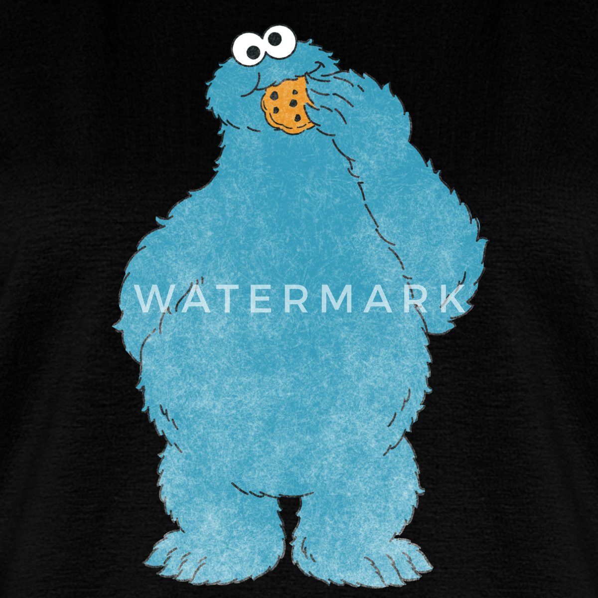 Spreadshirt T-Shirt Sesamstraße Krümelmonster Naschen Frauen Premium T-Shirt (1-tlg)