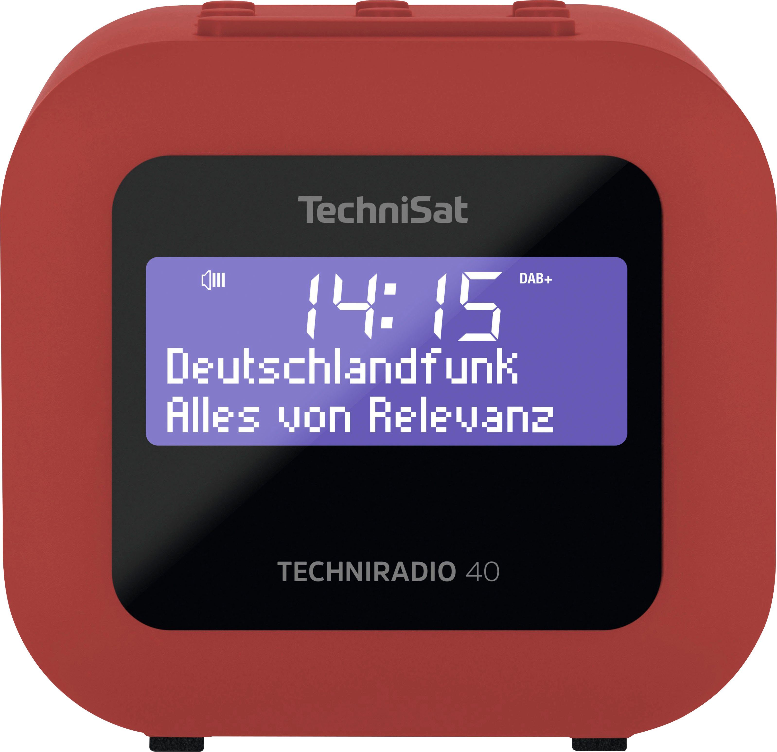 TechniSat TECHNIRADIO 40 Uhrenradio (Digitalradio (DAB), UKW mit RDS, 1,2 W)