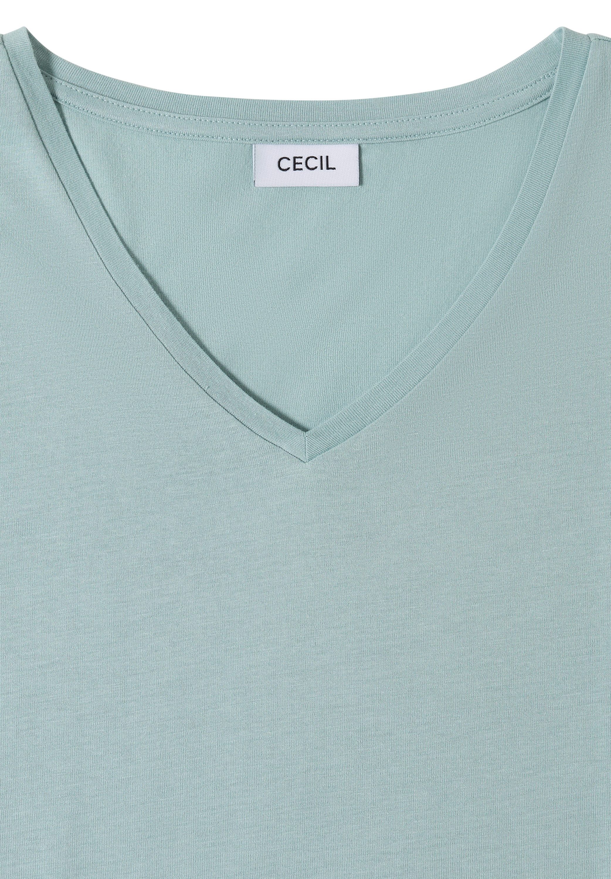 CECIL V-Shirt mit femininem V-Ausschnitt – Bild 5 von 5