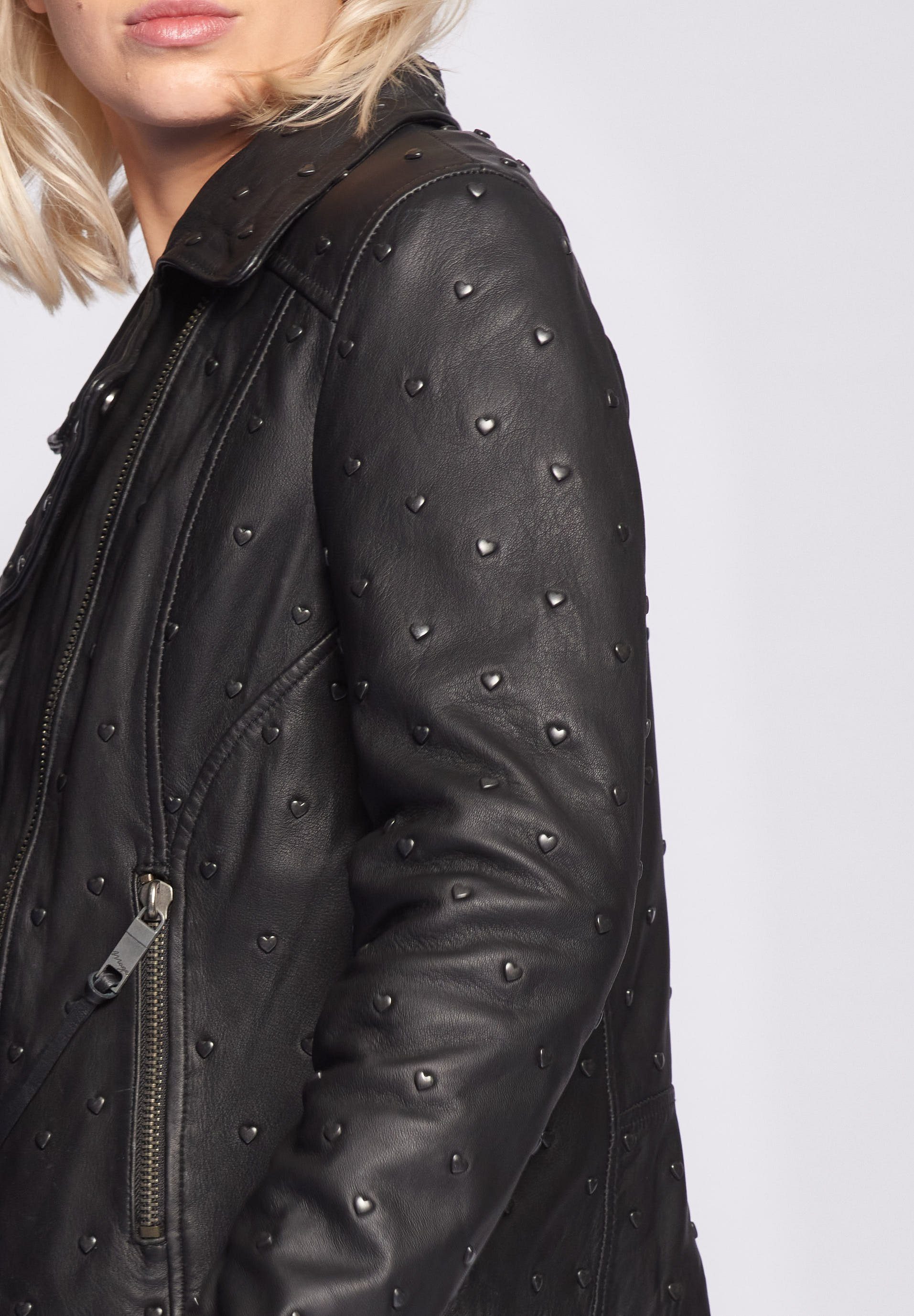 Maze Lederjacke Heart
