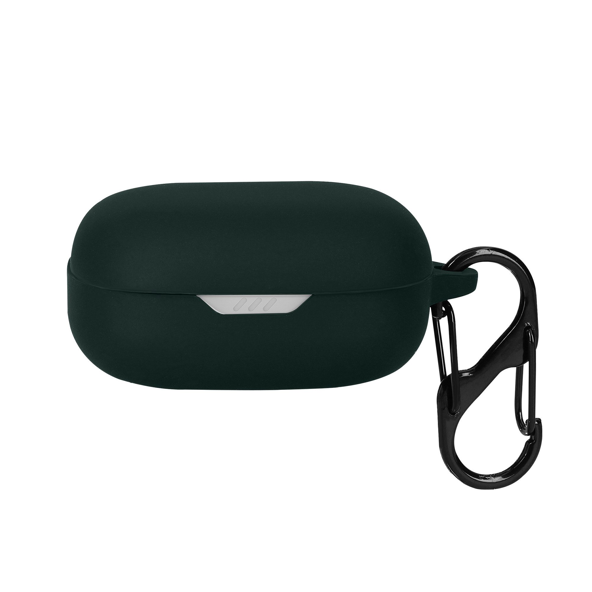 kwmobile Etui Hülle für JBL Wave Flex / Wave Flex 2 Kopfhörer, Silikon Schutzhülle Etui Case Cover Schoner in Dunkelgrün