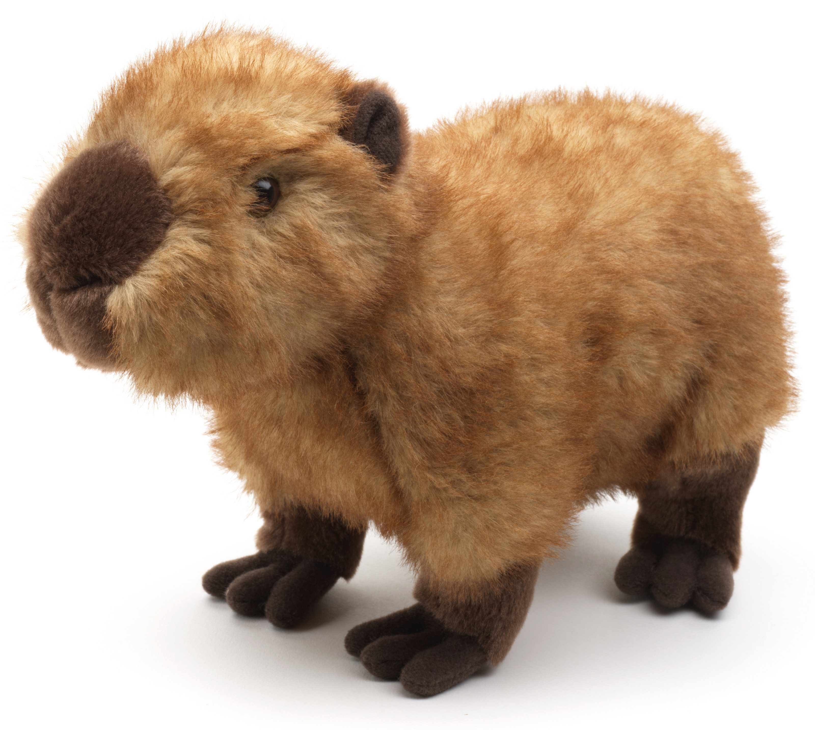 Uni-Toys Kuscheltier Capybara - 27 cm (Länge) - Wasserschwein - Plüschtier, zu 100 % recyceltes Füllmaterial