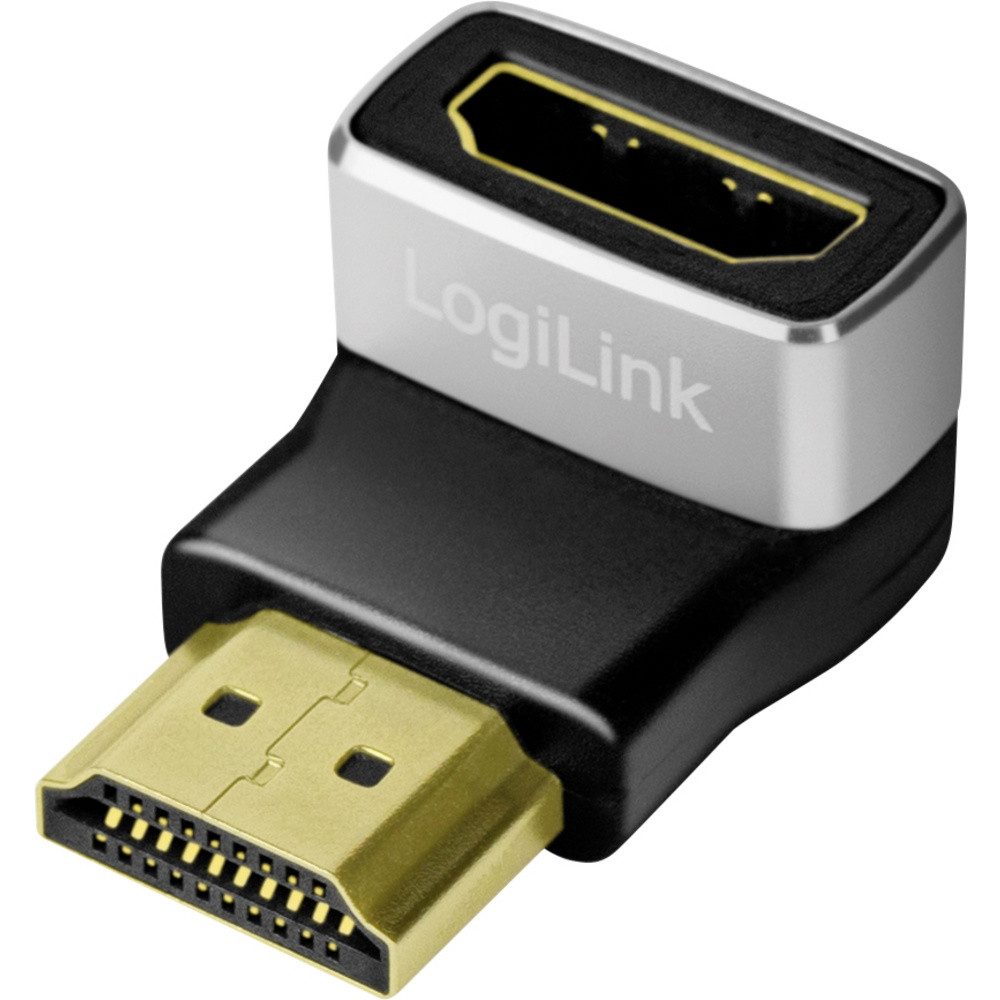 LogiLink AH0005A HDMI Adapter [1x HDMI-Buchse - 1x HDMI-Stecker] Schwa TV-Adapter
