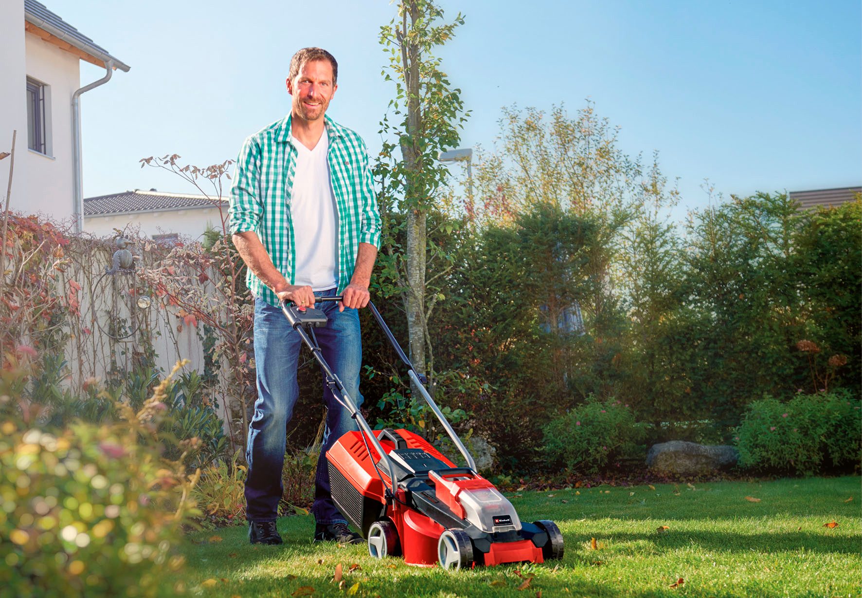 Einhell Akkurasenmäher GE-CM 18/30 Li-Solo, 30 cm Schnittbreite, ohne Akku und Ladegerät – Bild 4 von 5