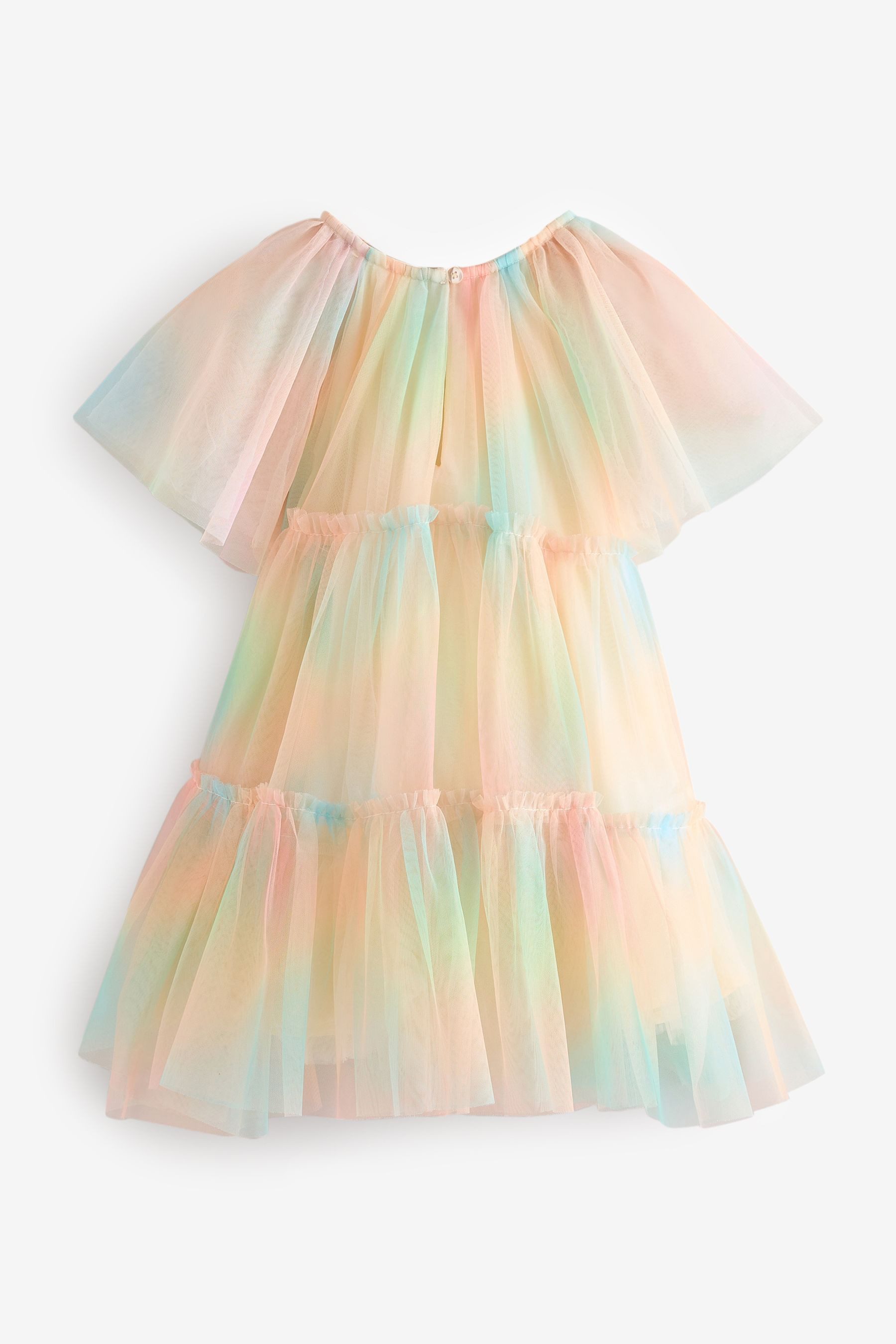 Next Partykleid Gestuftes Mesh-Partykleid (1-tlg) günstig online kaufen