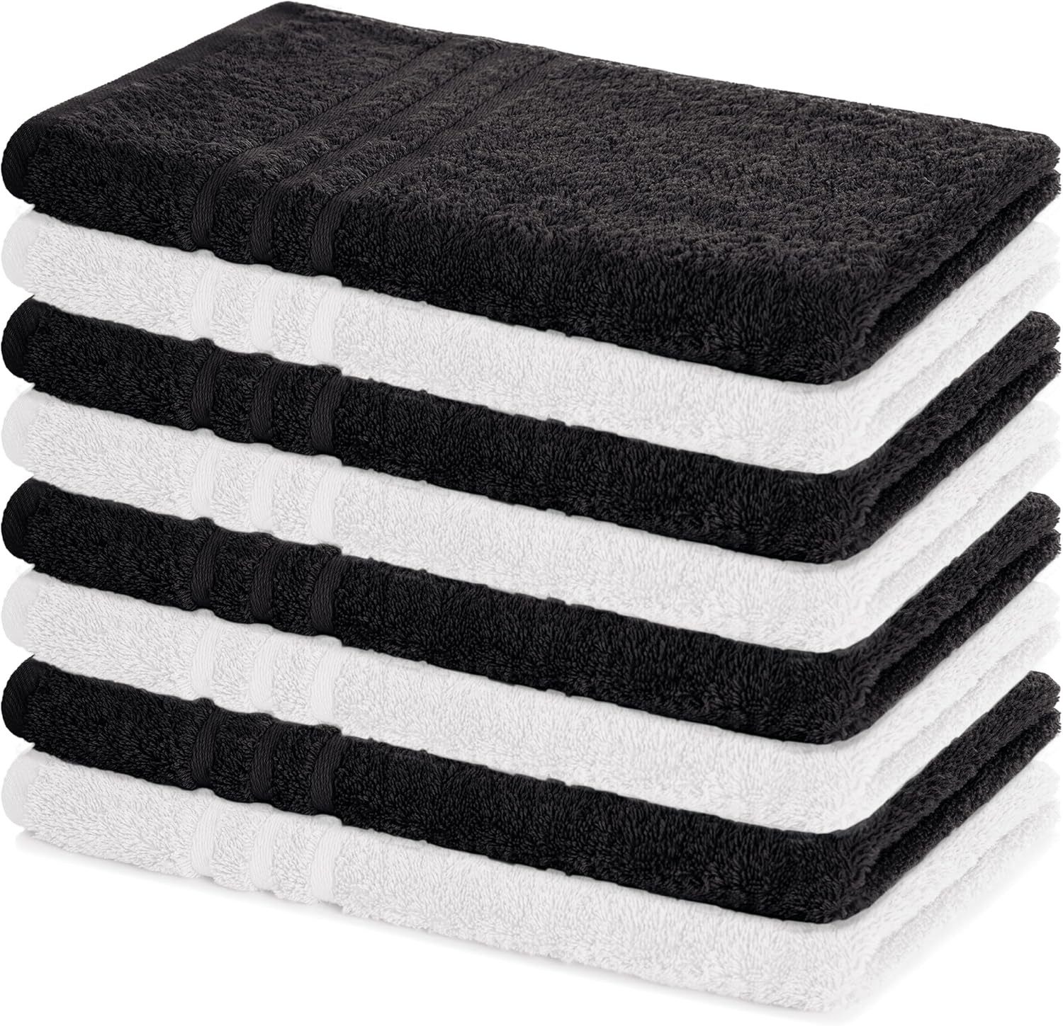 Lavea Handtücher 8er Handtuch Set 50x100 cm, Sporthandtuch, Badetuch, (Frottierserie Elena), Saugstarke & weiche Gästetücher, Handtuch Set