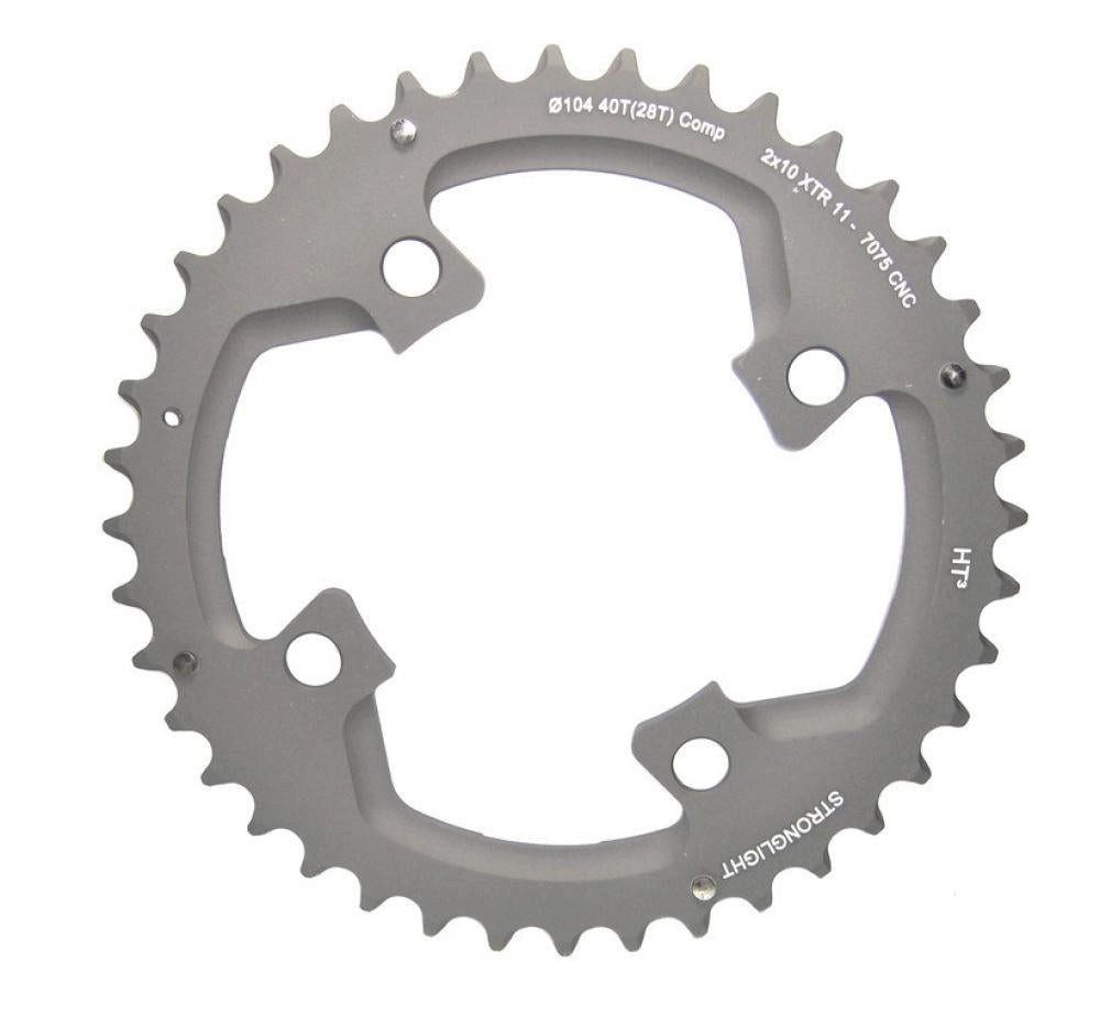 STRONGLIGHT Kettenschaltung Stronglight Kettenblatt HT3 schw 2X10 XTR FCM980 104MM 39Z