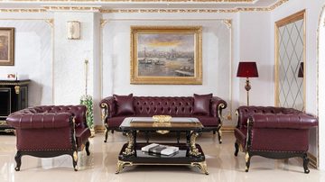 Casa Padrino Couchtisch Luxus Barock Couchtisch mit Glasplatte Schwarz / Gold - Prunkvoller Massivholz Wohnzimmertisch im Barockstil - Barock Möbel - Edel & Prunkvoll