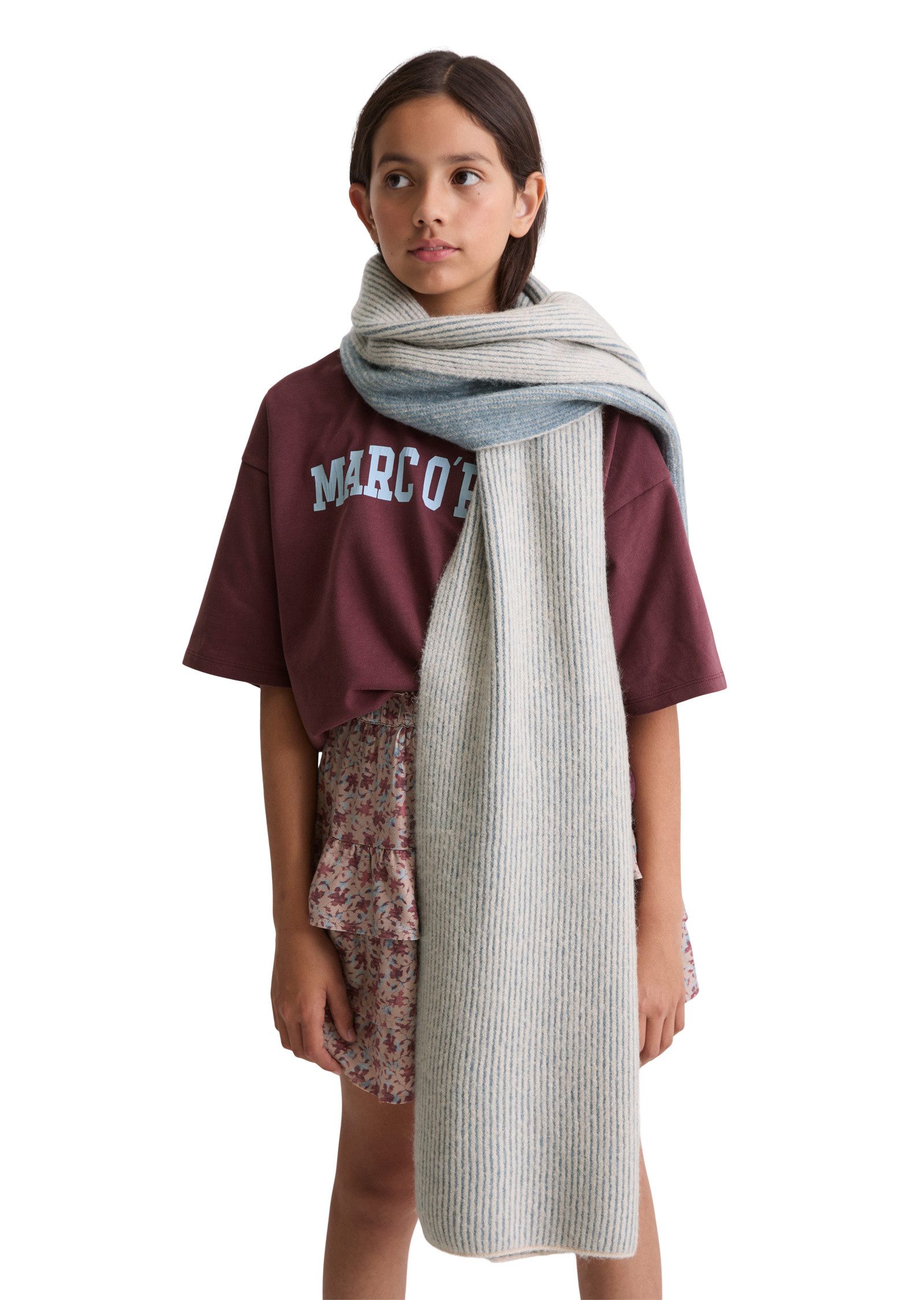 Marc O'Polo Schal zweifarbig gestreift