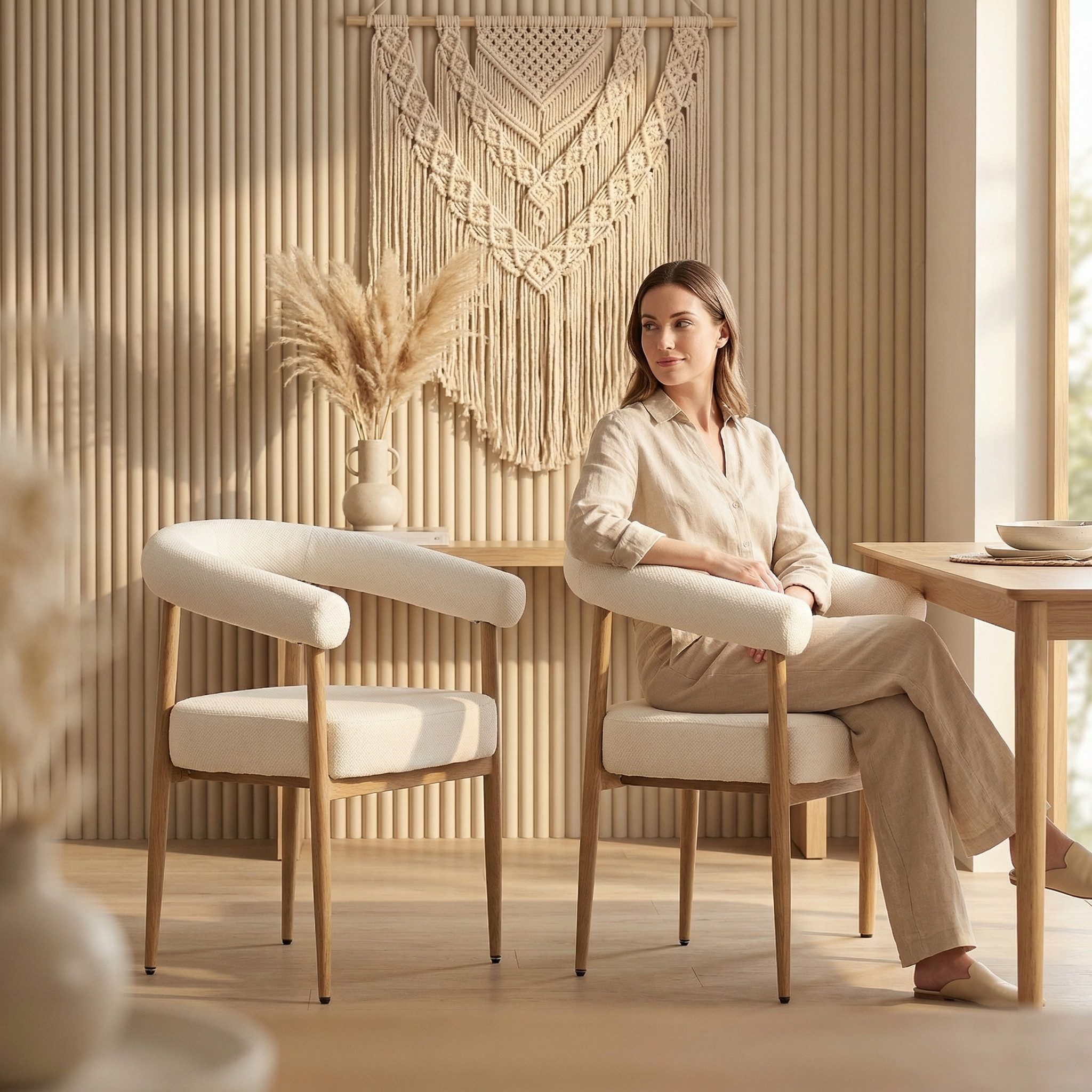 STILVORA Esszimmerstuhl 2-teiliges Relaxsessel Polsterstuhl für Küche & Wohnzimmer (Polsterstuhl, Metallgestell, modern, 2 St), Plüschstoff, Schaumfüllung, ergonomisch, stabil, langlebig, rutschfest