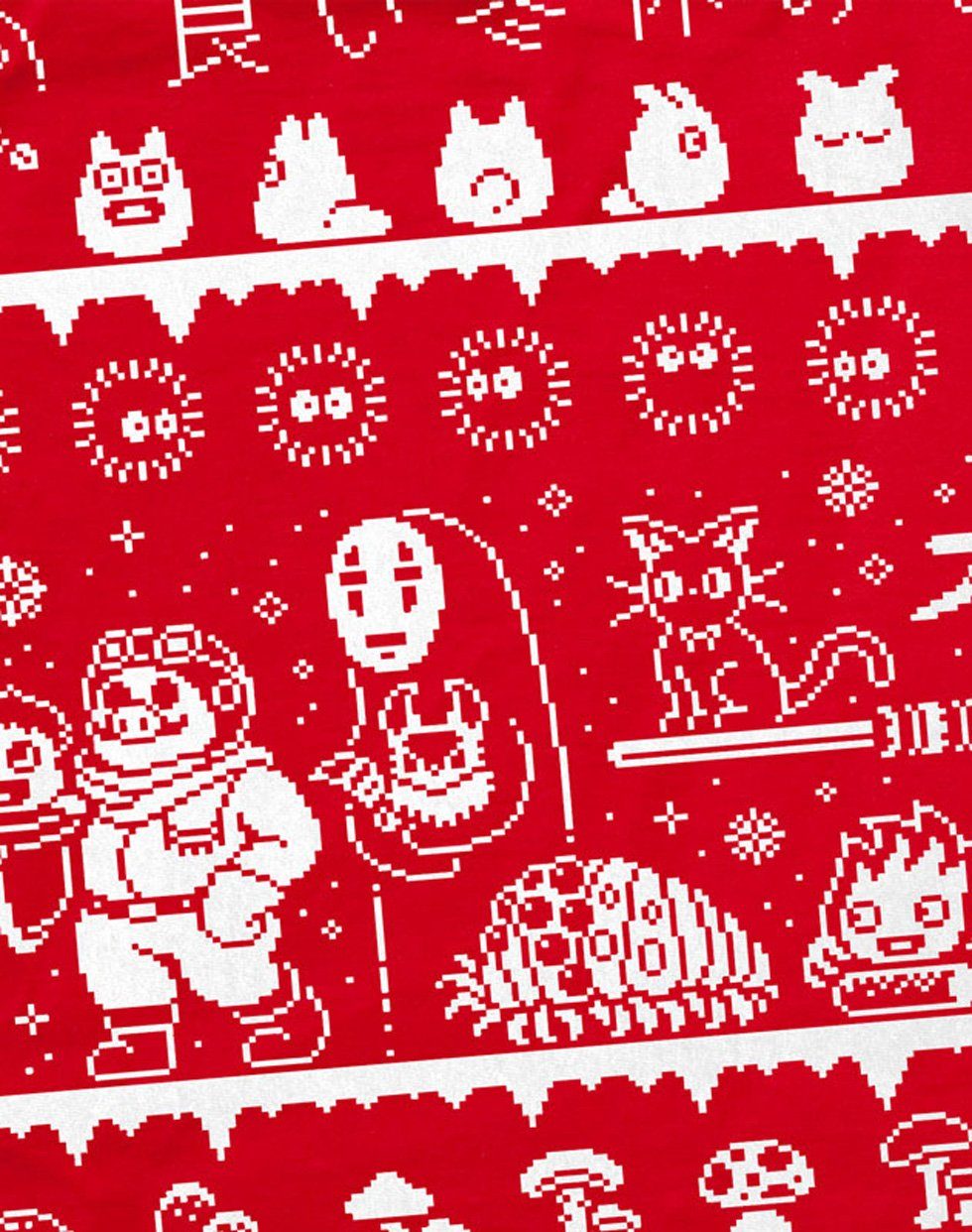 style3 T-Shirt Ghibli Anime Christmas Sweater totoro mononoke schloss chihi günstig online kaufen