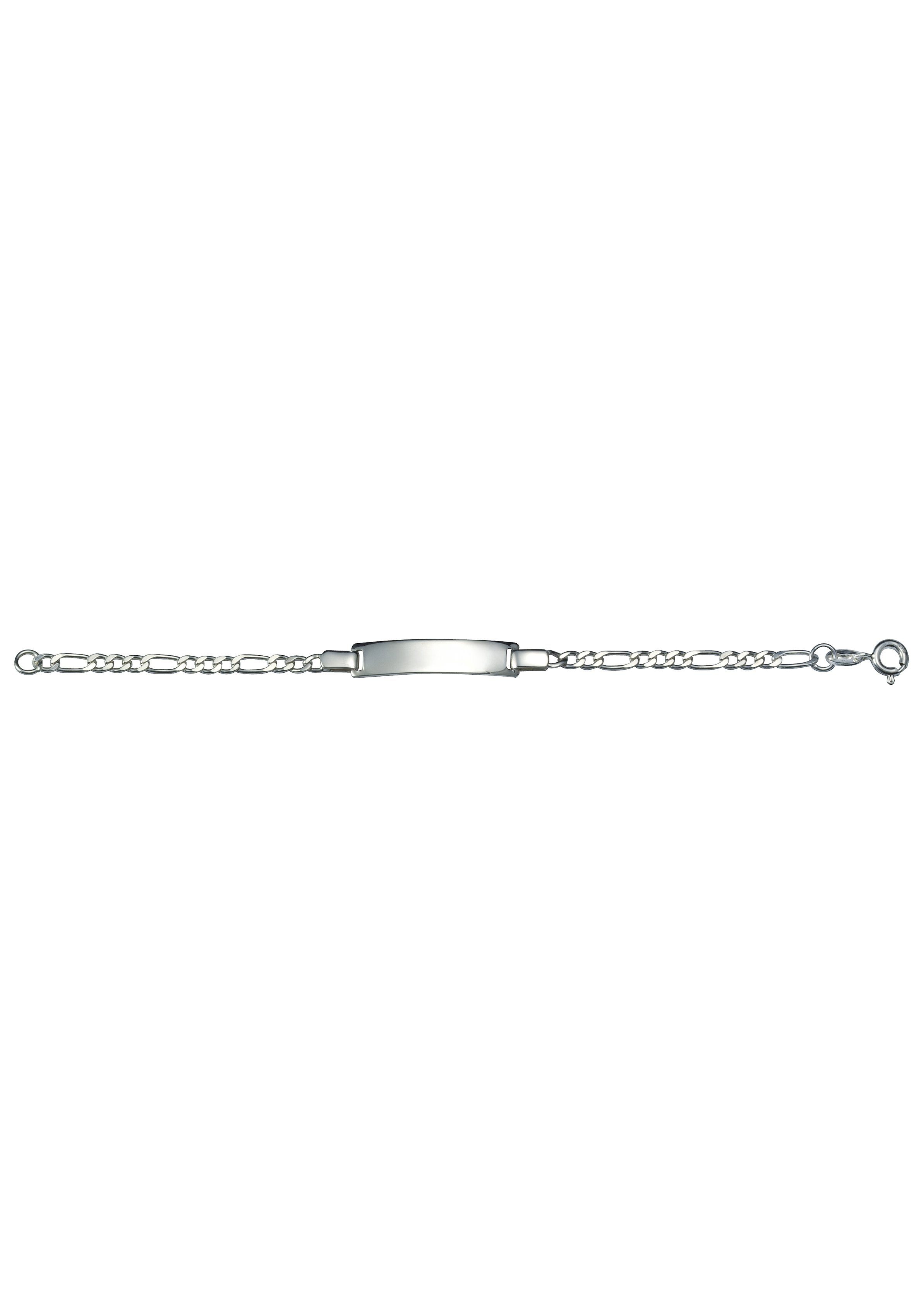 Armband Schmuck Geschenk Silber 925 Armkette ID-Platte Figarokette