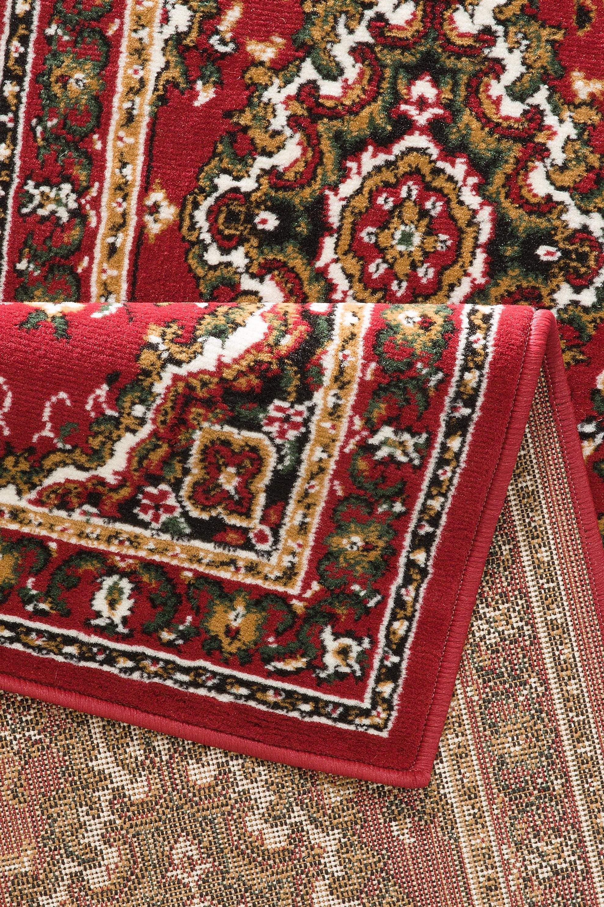 OTTO home Bettumrandung Oriental, Made in Belgium, Höhe 7 mm, (1-tlg), Läufer-Set, Kurzflor, Orient-Optik, mit Bordüre, pflegeleicht, elegant – Bild 4 von 5