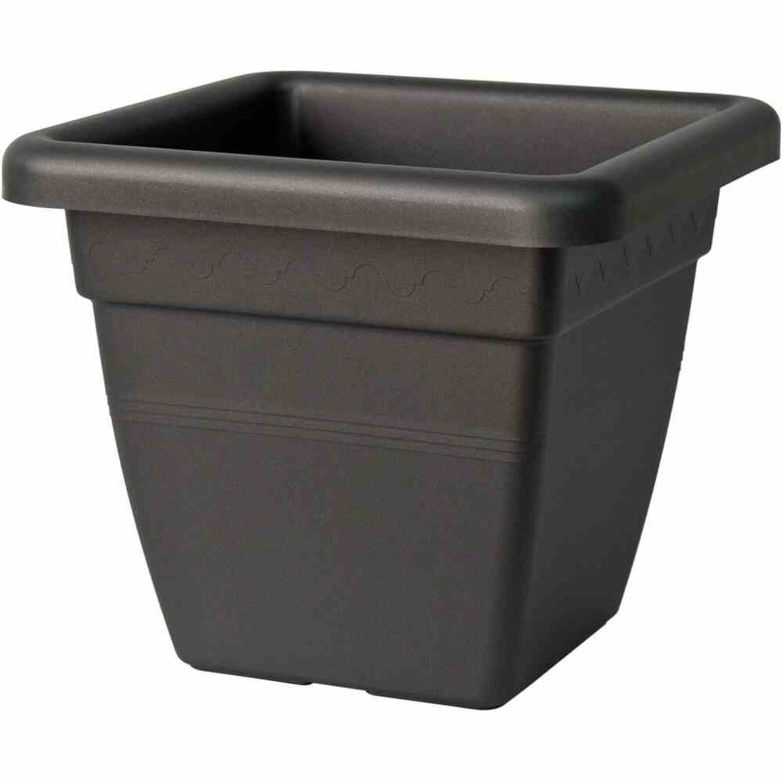 euro3plast Pflanzkübel Kübel KREA quadratisch 25 cm anthrazit