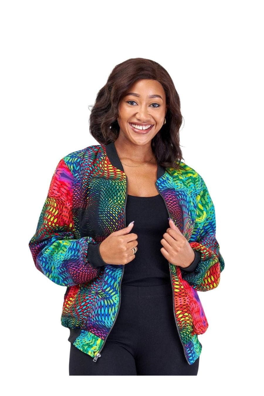 mikono Bomberjacke Kitenge - Tamasha - Unisex Handgefertigt · 100 % Baumwolle (Kitenge) · Unikat