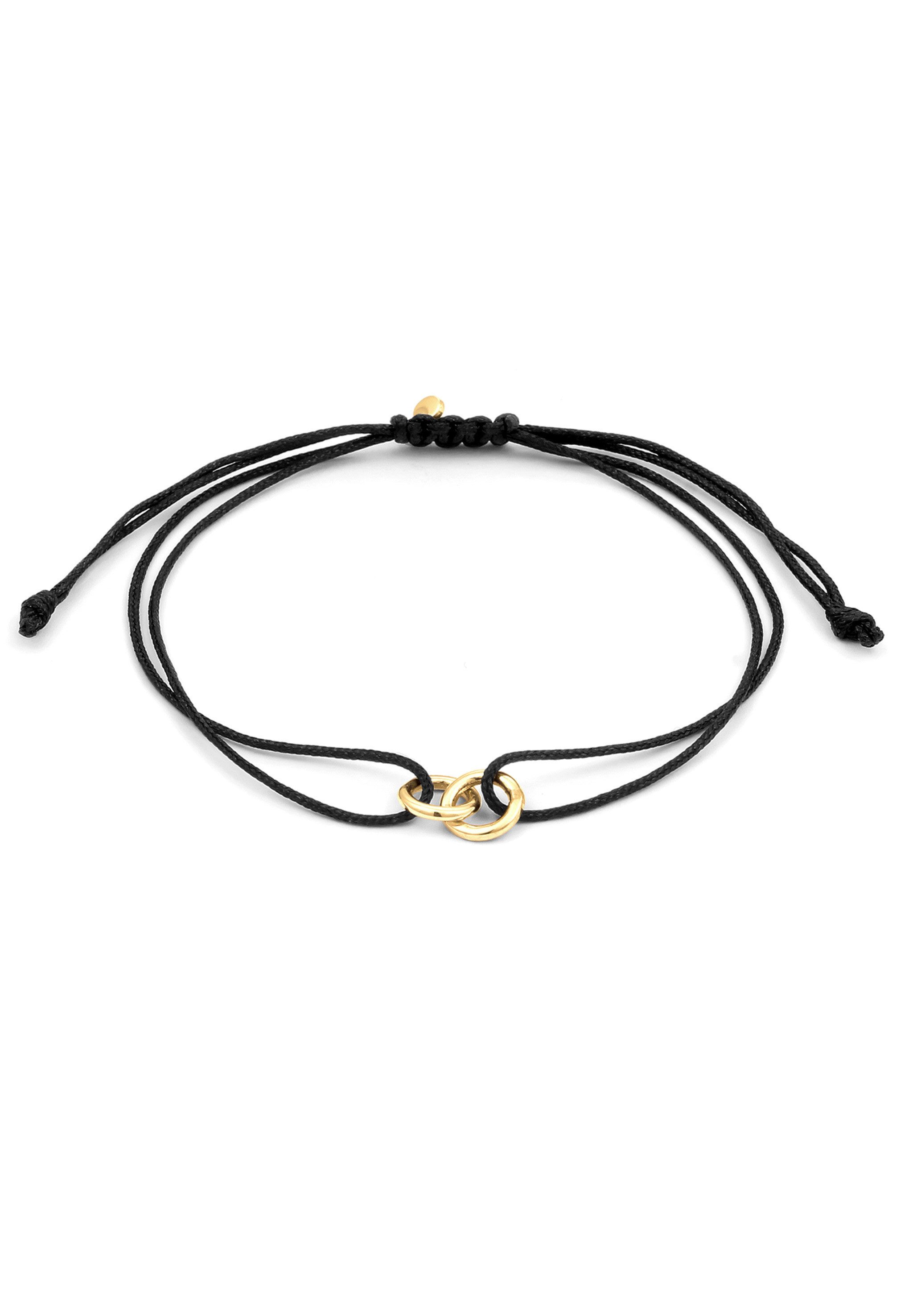 Elli Armband Nylon Kreis Ringe 925 Sterling Silber (kein Set, 1-tlg)