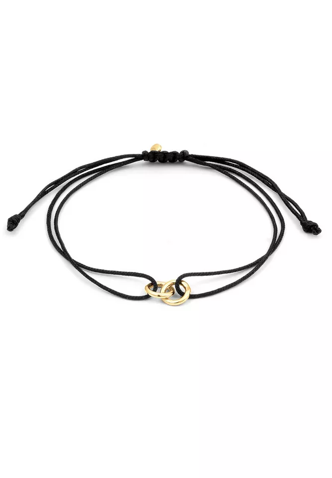 Elli Armband Nylon Kreis Ringe 925 Sterling Silber (kein Set, 1-tlg)