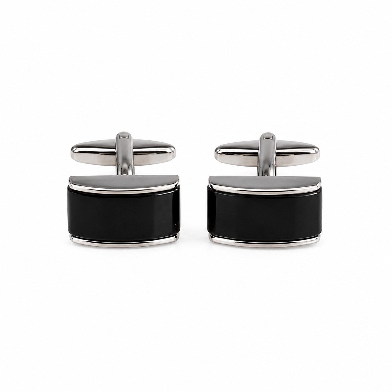 RAIKOU Manschettenknöpfe Manschettenknöpfe Messing Weißstahl-Beschichtung Blau Katzenauge (Blau, Schwarz, Grün), Rechteck 17×10 mm Elegant Business Hochzeit