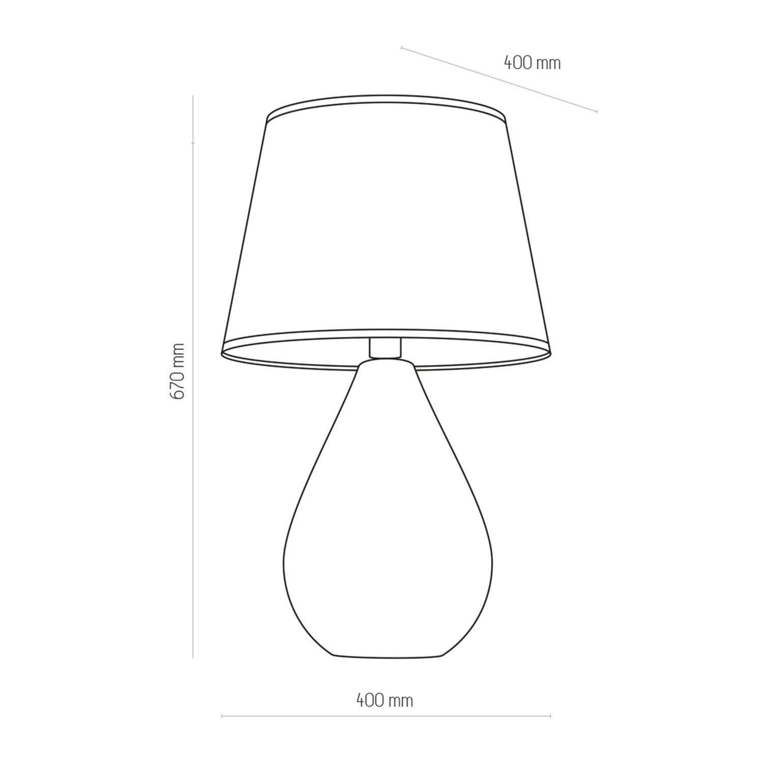 66 cm hoch Nachttisch Leuchtmittel, ohne Licht-Erlebnisse Schlafzimmer Silber Glas E27 RIKA, Stoff Weiß Tischleuchte