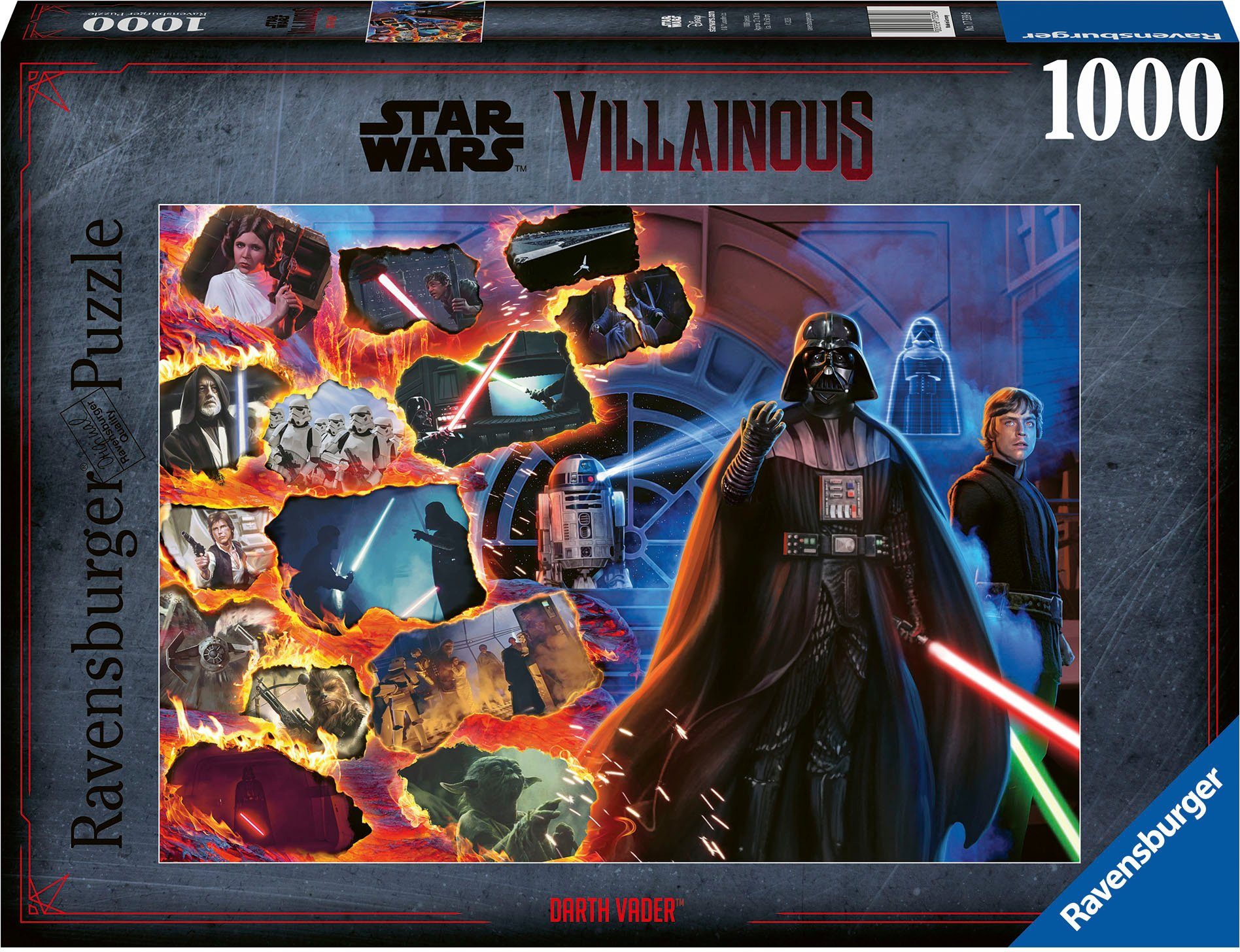 Ravensburger Puzzle Star Wars Villainous, Darth Vader, 1000 Puzzleteile, Made in Germany
