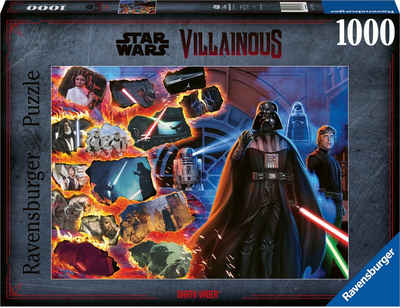 Ravensburger Puzzle Star Wars Villainous, Darth Vader, 1000 Puzzleteile, Made in Germany