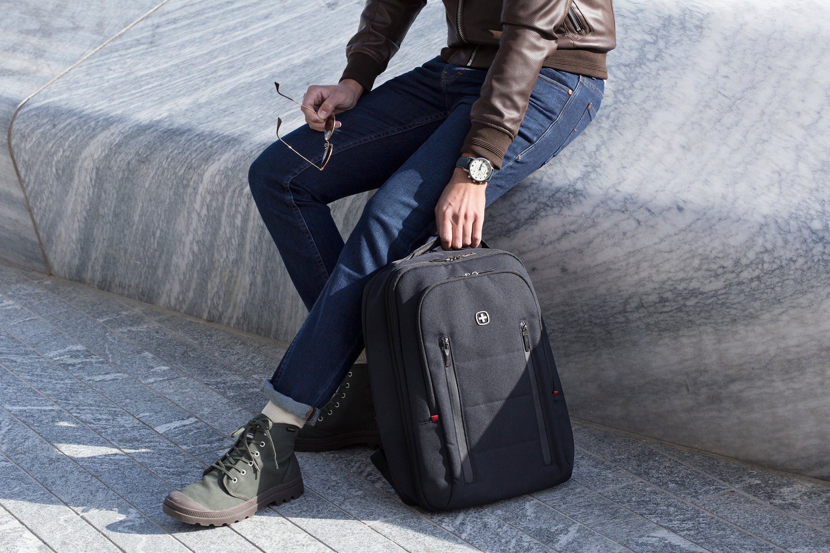 Wenger Laptoprucksack City Traveler, 16 Zoll Laptops schwarz, bis für