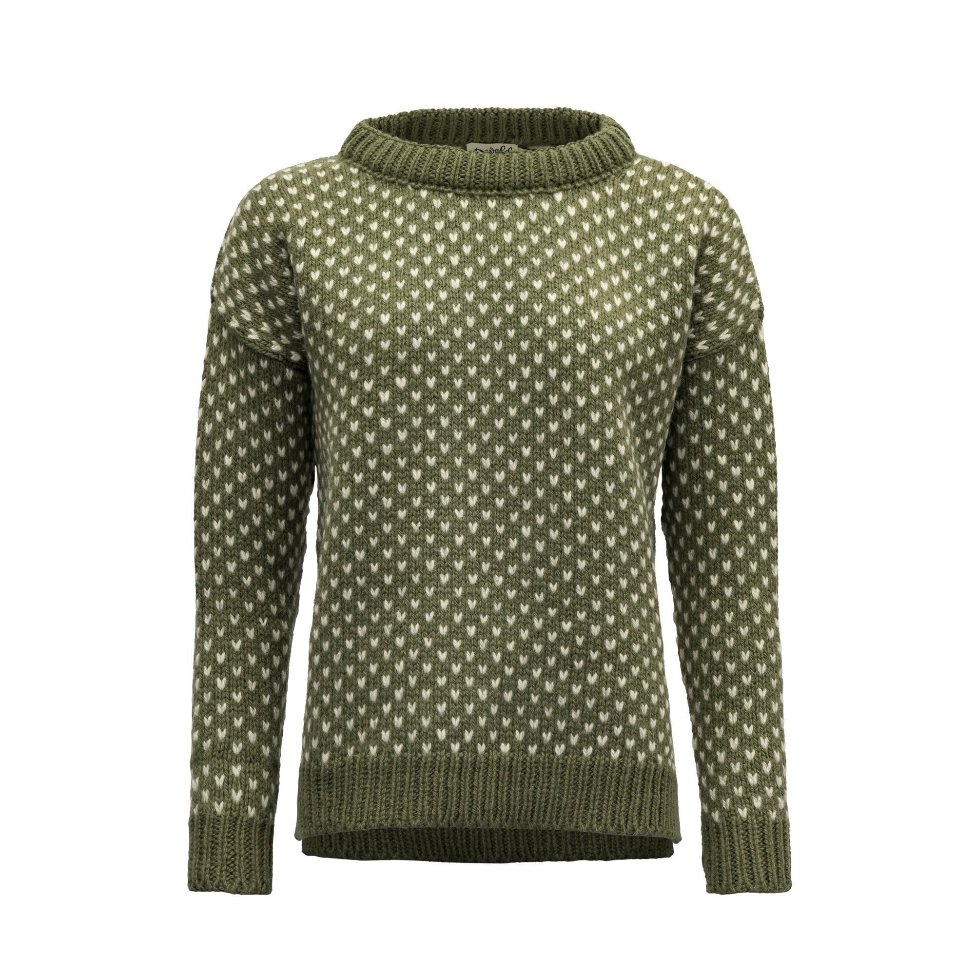 Sweater W Wool Nordsjo Sweater Damen Devold Green Fleecepullover Devold