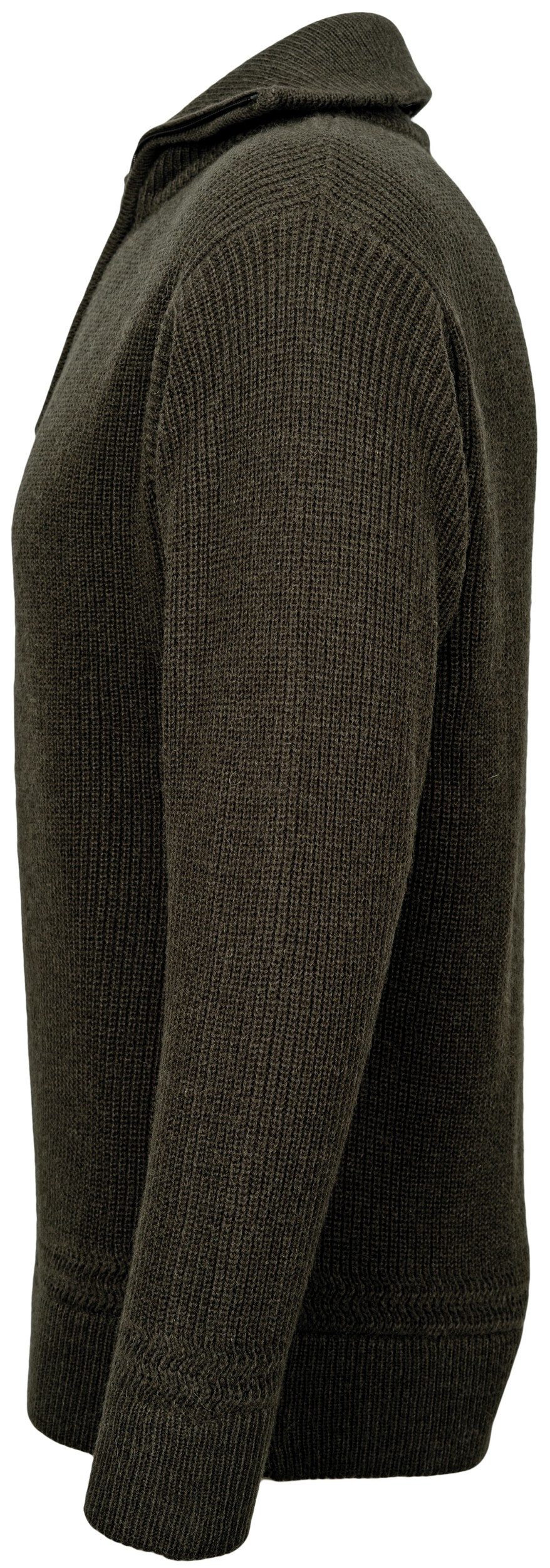 CDM Troyer Jagdpullover Troyerform Strickpullover Ansitzpullover Winterpullove Reißverschluss-Kragne