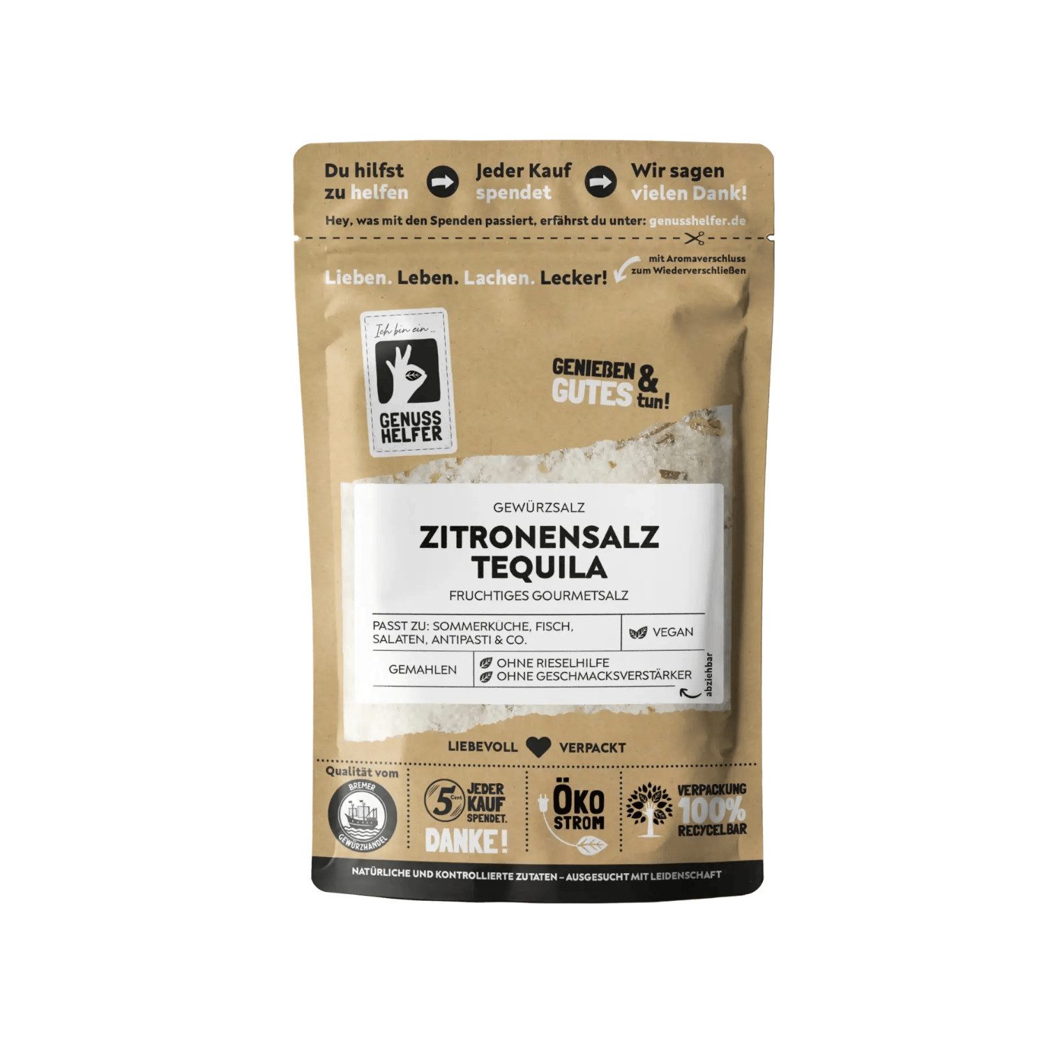 Bremer Gewürzhandel Gewürz Zitronensalz Tequila, Salzen DaLuxe, 100 g