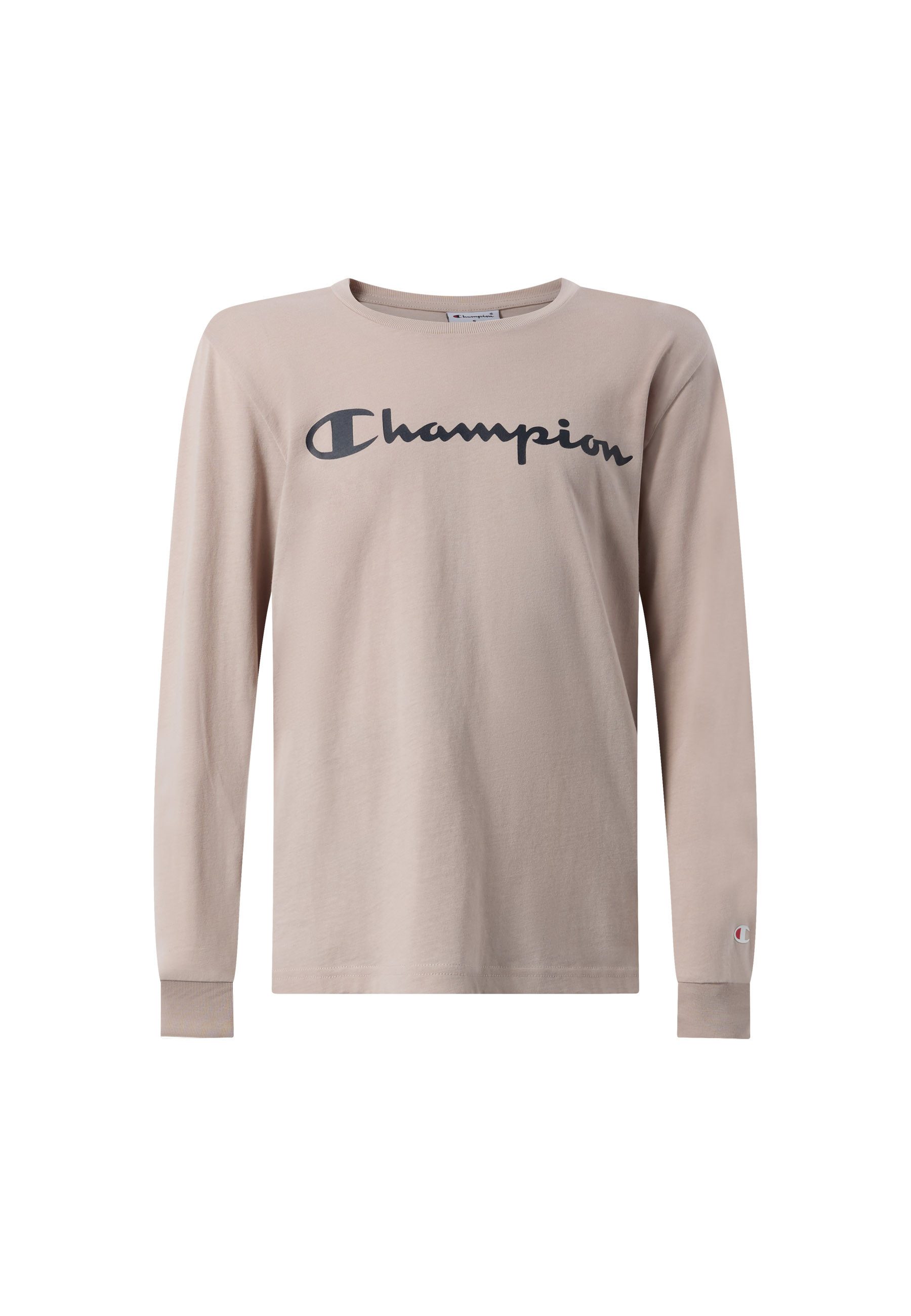 Champion Langarmshirt SPORTWEAR LONG SLEEVE Standard Fit Langarmdesign, aus Baumwolle, mit Rundhalsausschnitt, normale Länge
