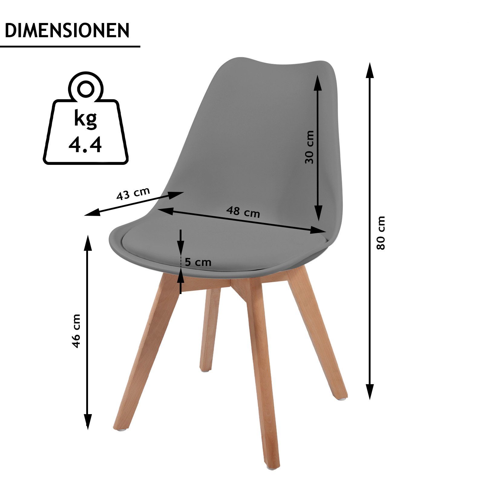 MIADOMODO Esszimmerstuhl Esszimmerstühle 2/4/6/8er Set - günstig online kaufen