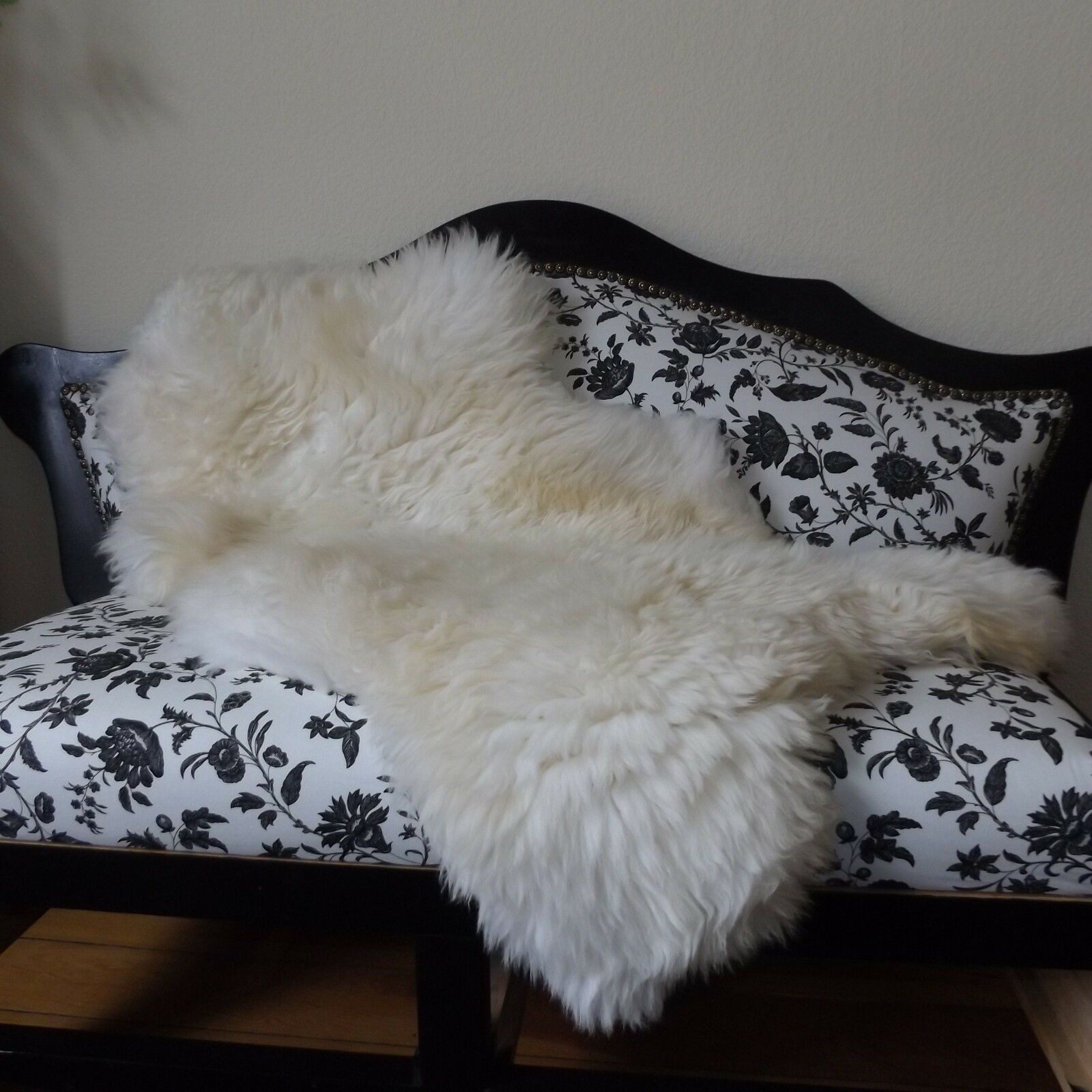 Provellus Fellteppich Öko Schaffell Lammfell Naturfell 80–155 cm Unikat wei günstig online kaufen