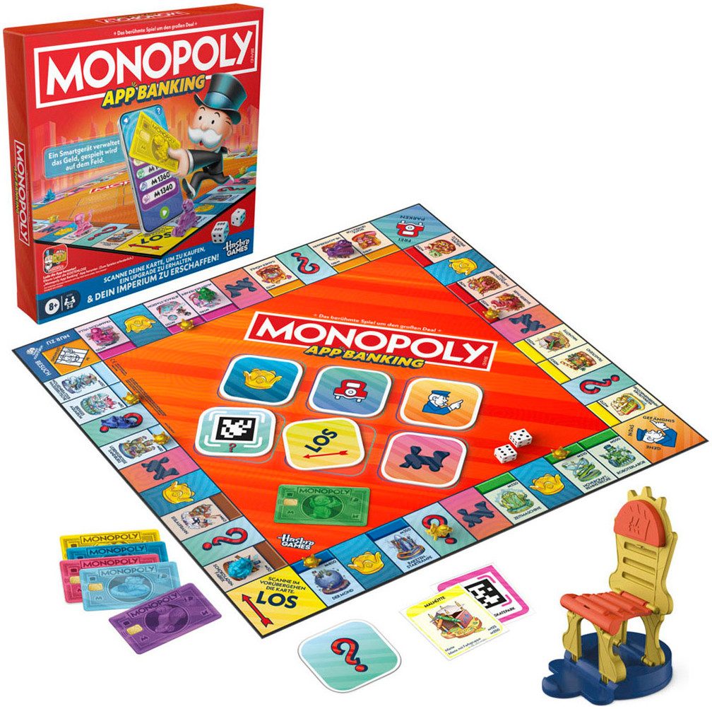 Hasbro Spiel Monopoly App Banking, Gesellschaftsspiel
