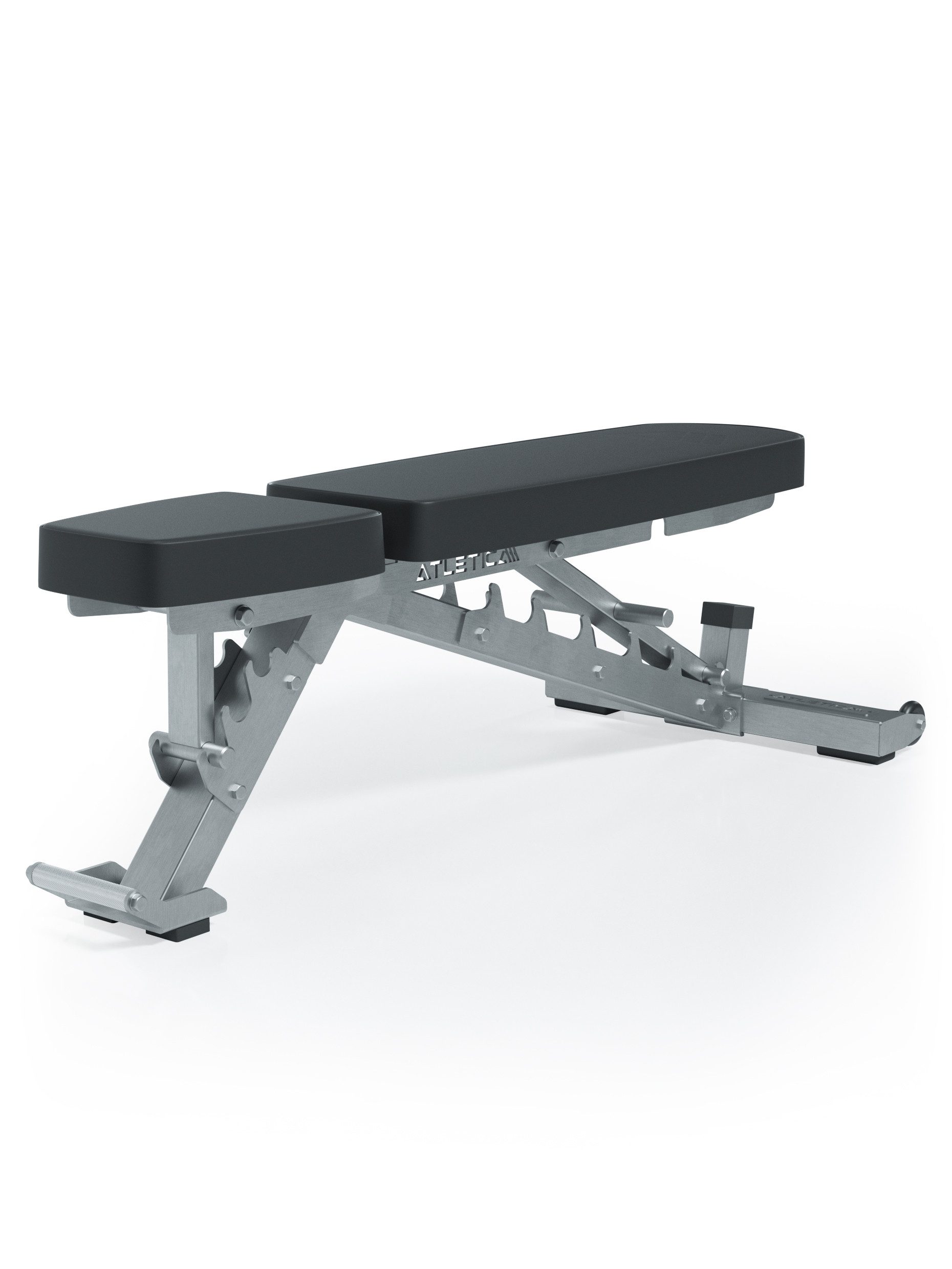 ATLETICA Hantelbank Onyx, Edelstahl Outdoor Bench