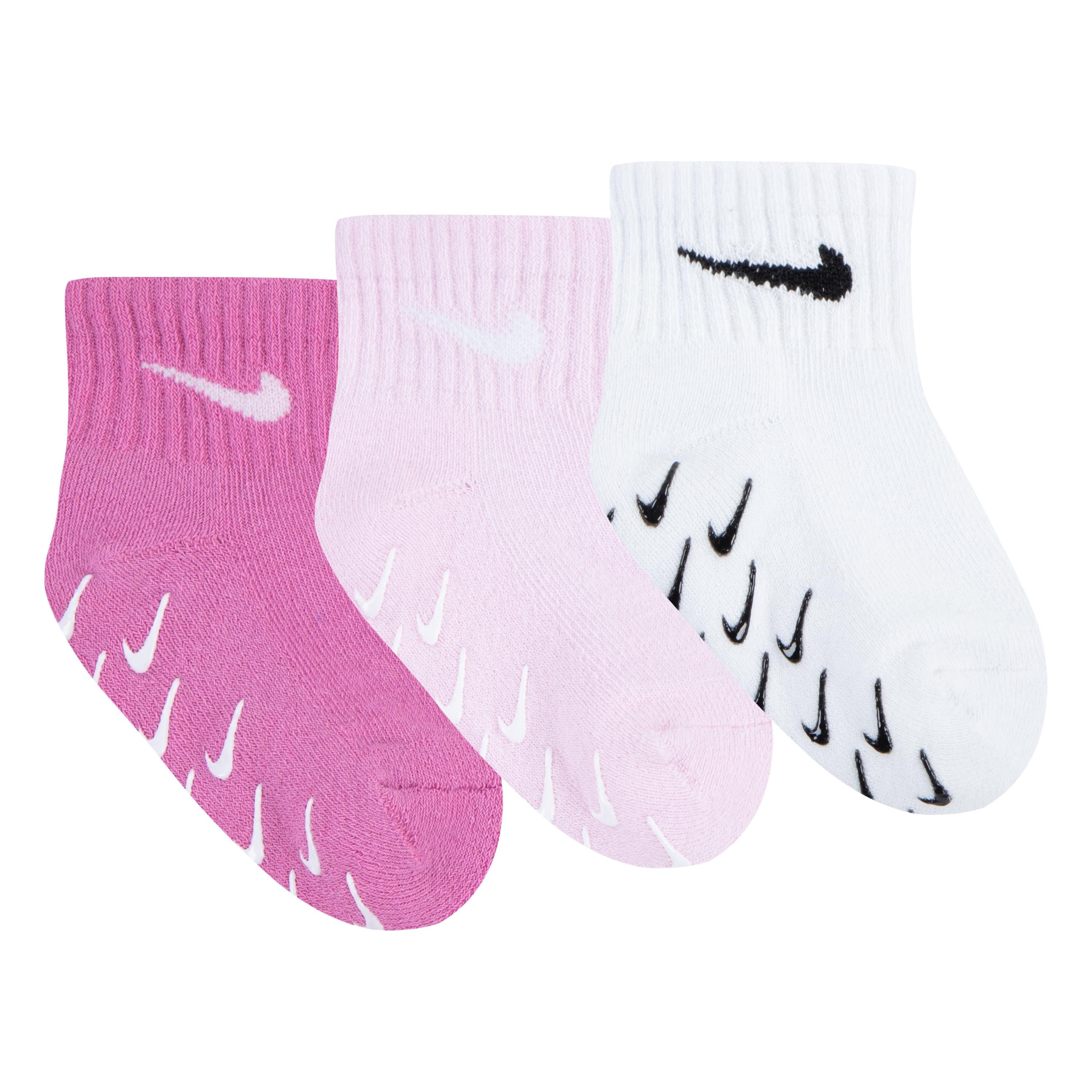 Nike Sportswear Socken NHN 3PK INF/TODD GRIPPER QTR S (3-Paar) für Babys, dreierpack, mit Elasthan-Anteil