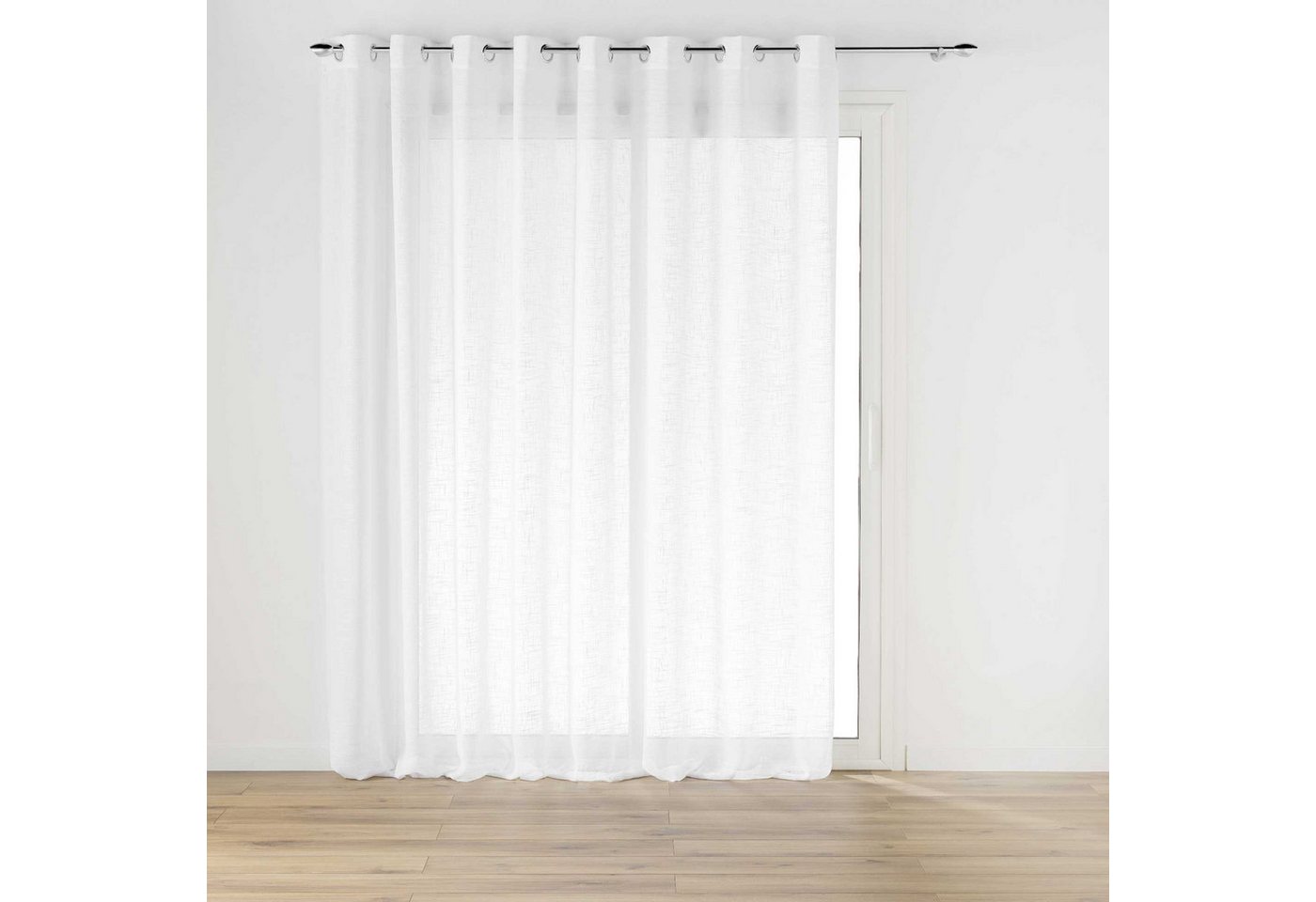 Douceur d'intérieur Gardine Breite Gardine mit Ösen, Leinenoptik, HALTONA, 300 x 240 cm, modern