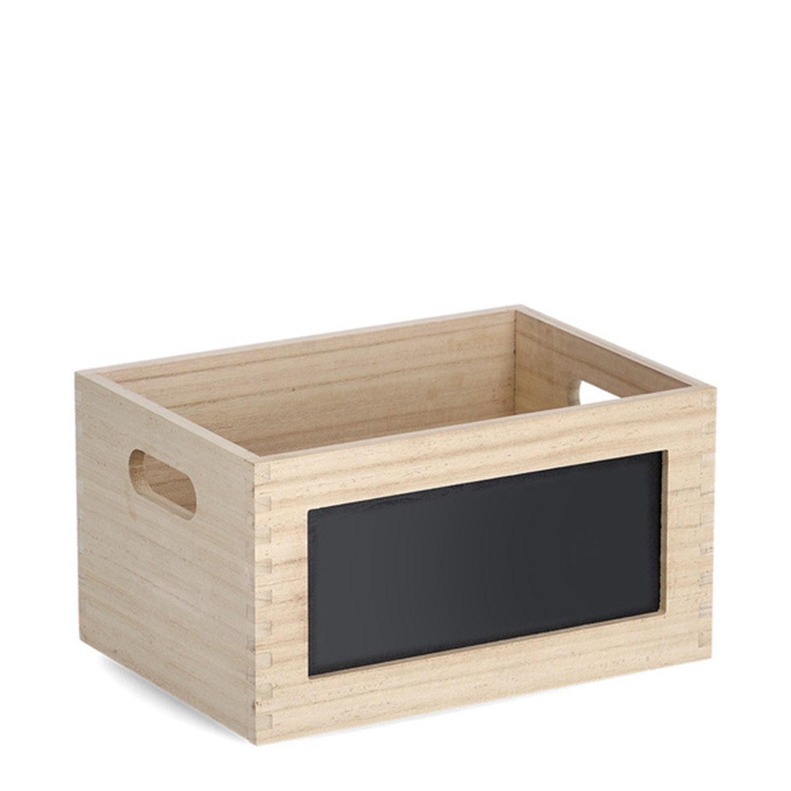 Zeller Present Aufbewahrungsbox Allzweckkiste mit Tafel Holz (Stück, 1 St., 1 Holzkiste mit Tafeleinsatz), Holzkiste mit Beschriftungsfeld