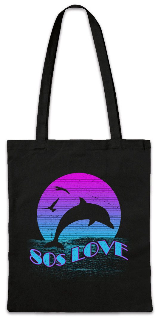 Beuteltasche 80s Love Stofftasche Synthesizer Electro Techno LFO Musik Music DJ MC