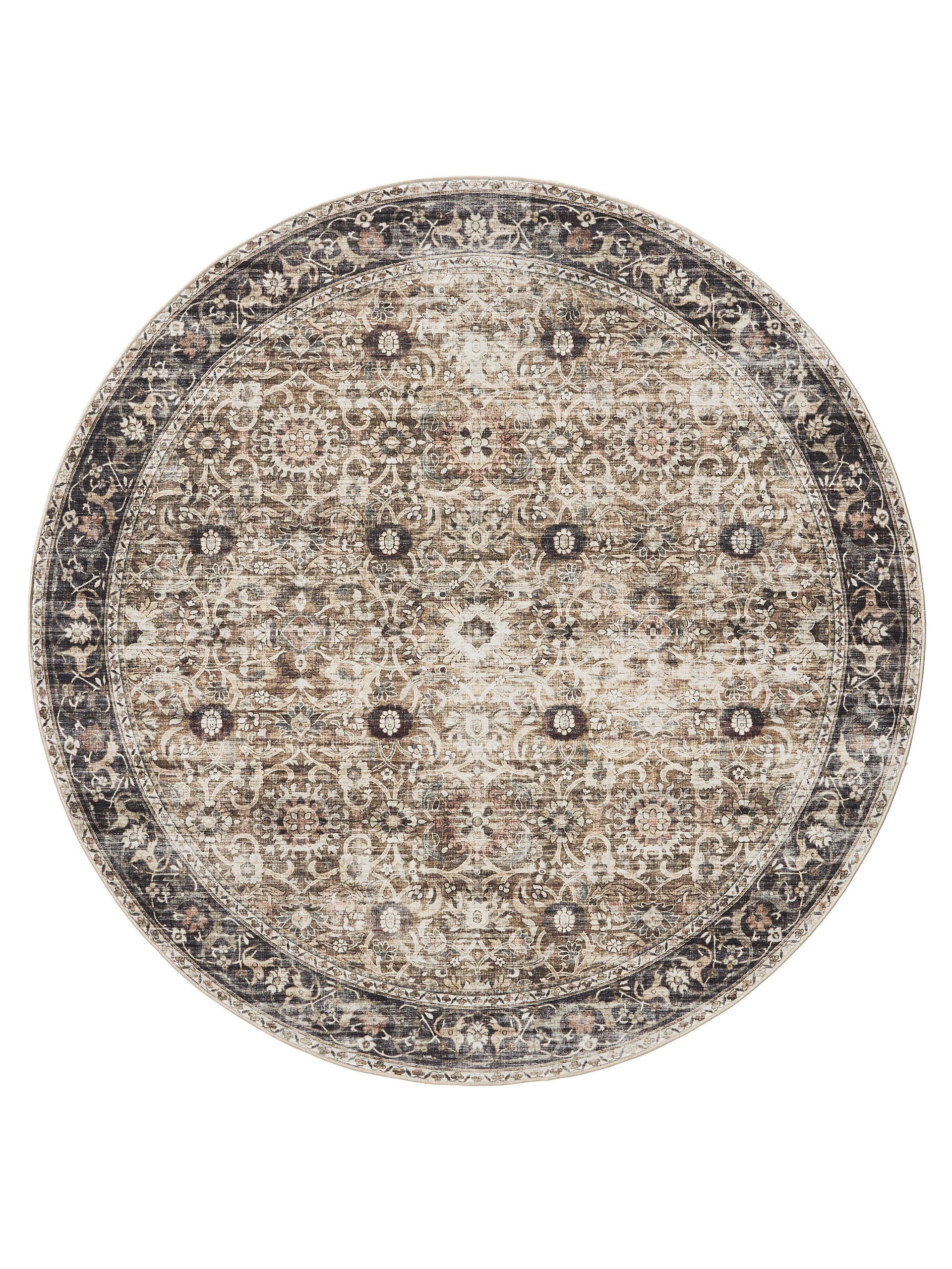 benuta Teppich George, rund, Höhe: 5 mm, Vintage-Look, Kurzflor, Teppich Wo günstig online kaufen