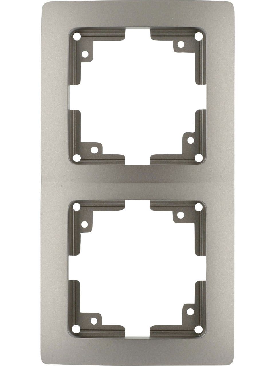 UNITEC Lichtschalter Unitec Abdeckrahmen Monaco 2-fach platin