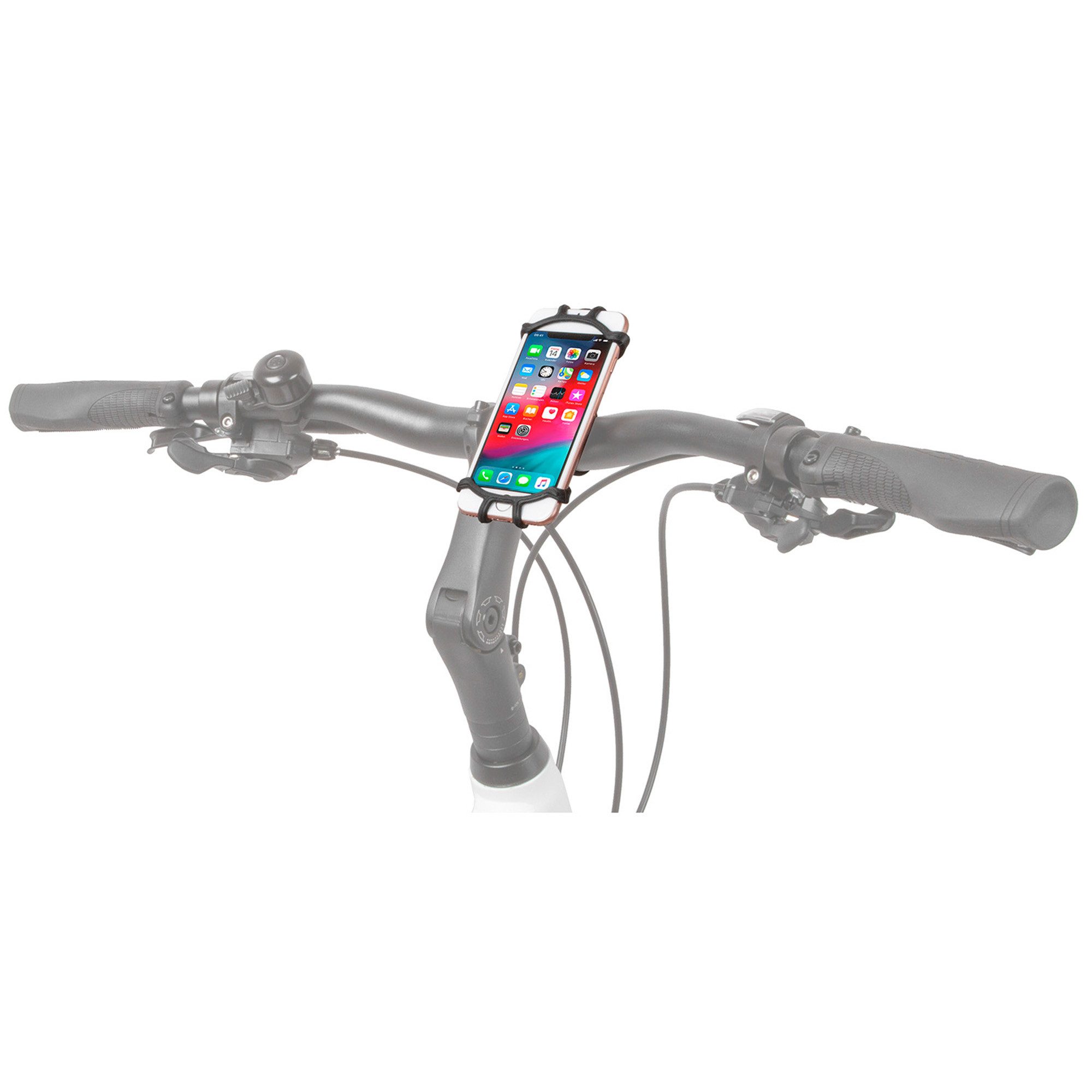 M-Wave Smartphone-Halterung Bike Mount Flex, (1-tlg., Smartphone Halterung Fahrrad Halter für mobile Endgeräte Handyhalter)
