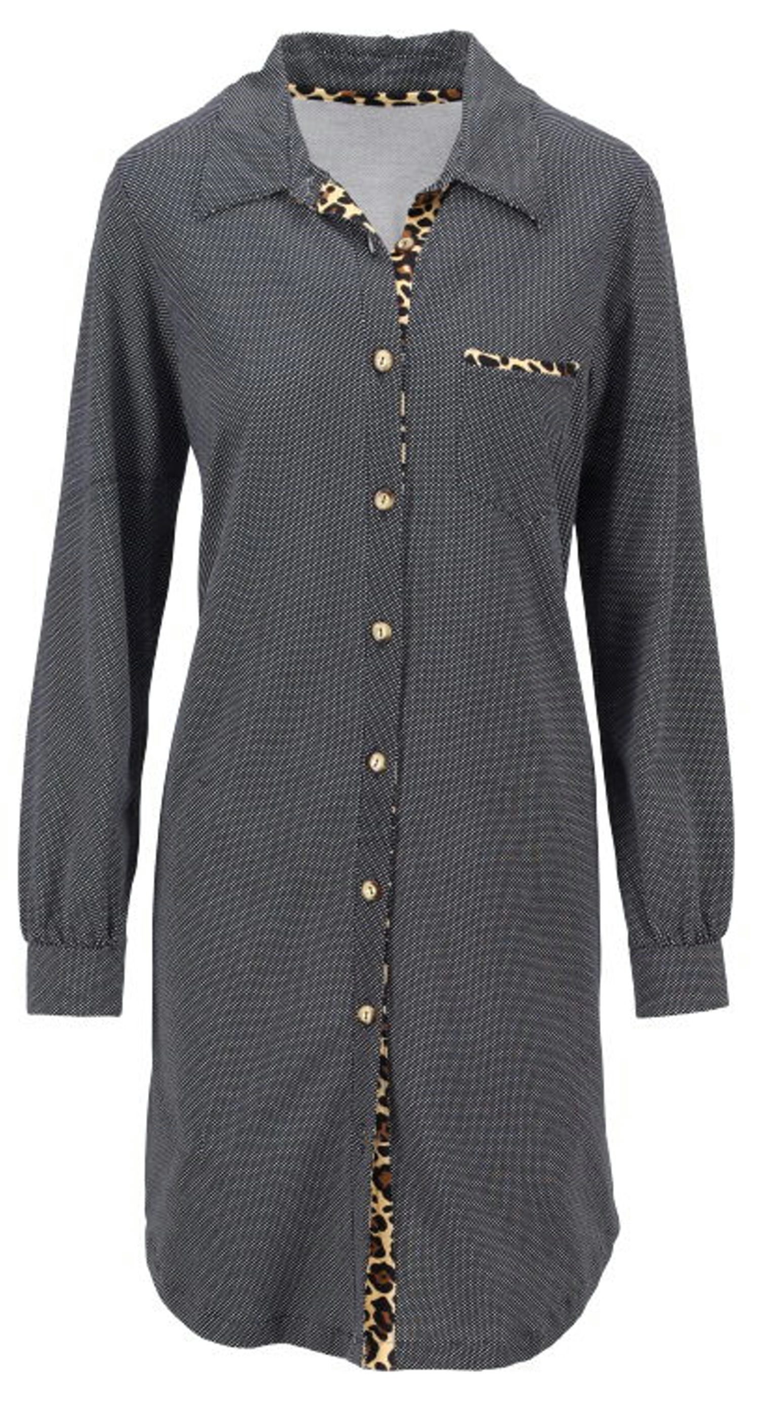 Ringella Nachthemd Damen Schlafshirt geknöpft modisch (1-tlg) Baumwolle