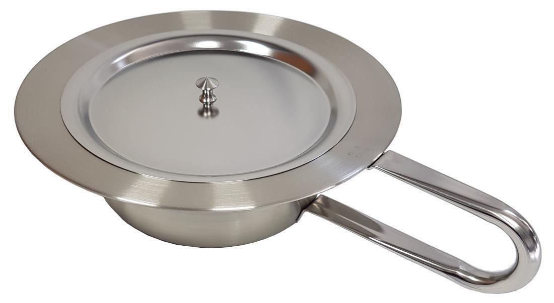 DocMed Urinal Stechbecken - Bettpfanne aus Edelstahl mit Deckel, Edelsthal, günstig online kaufen