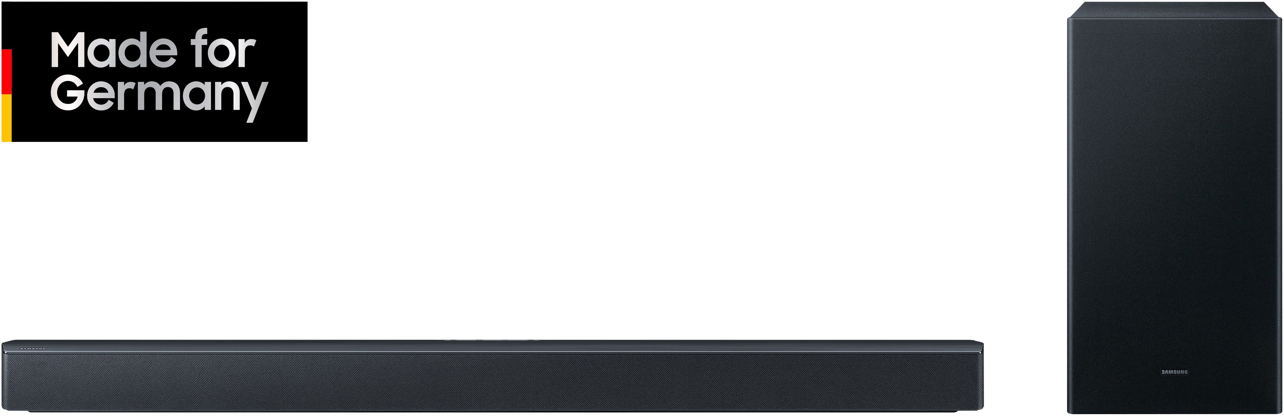 Samsung HW-B460GF/ZG Soundbar Soundbar 2.1 (Bluetooth, 300 W, 2.1-Kanal Sound System, Dolby Audio I DTS Virtual:X, Bass-Boost-Modus) – Bild 2 von 5