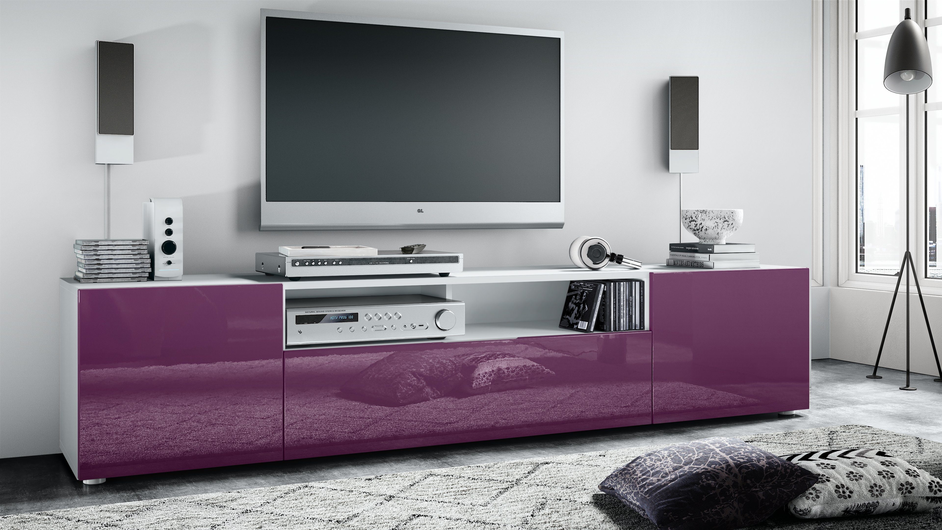 Vladon Lowboard Mogan (TV-Kommode, mit 2 günstig online kaufen