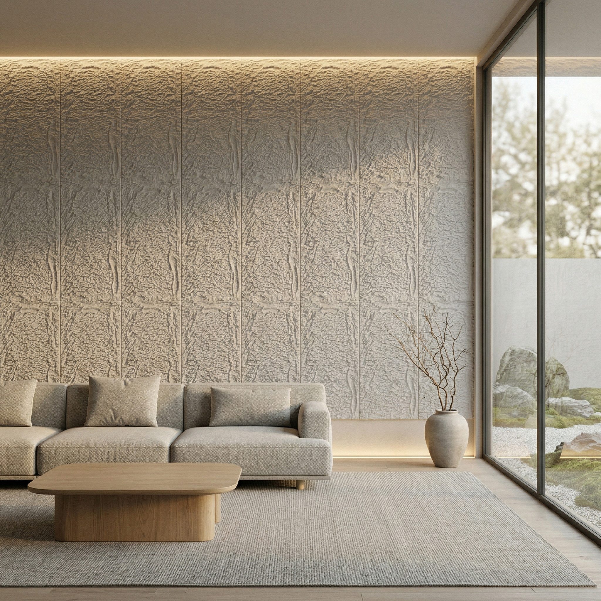 FIVMEN 3D Wandpaneel 120x60 cm Steinoptik Polystyrol Wandverkleidung 5cm dick, (4-tlg) Leichte Deckenpaneele & Wandplatten, für Wohnzimmer Küche